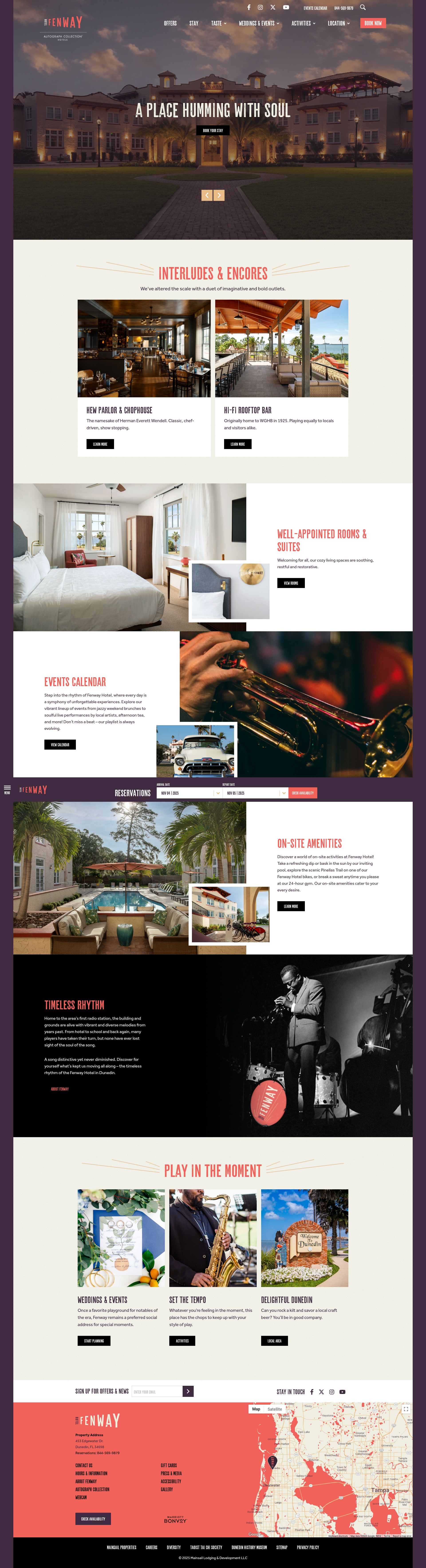 Screenshot of www.fenwayhotel.com