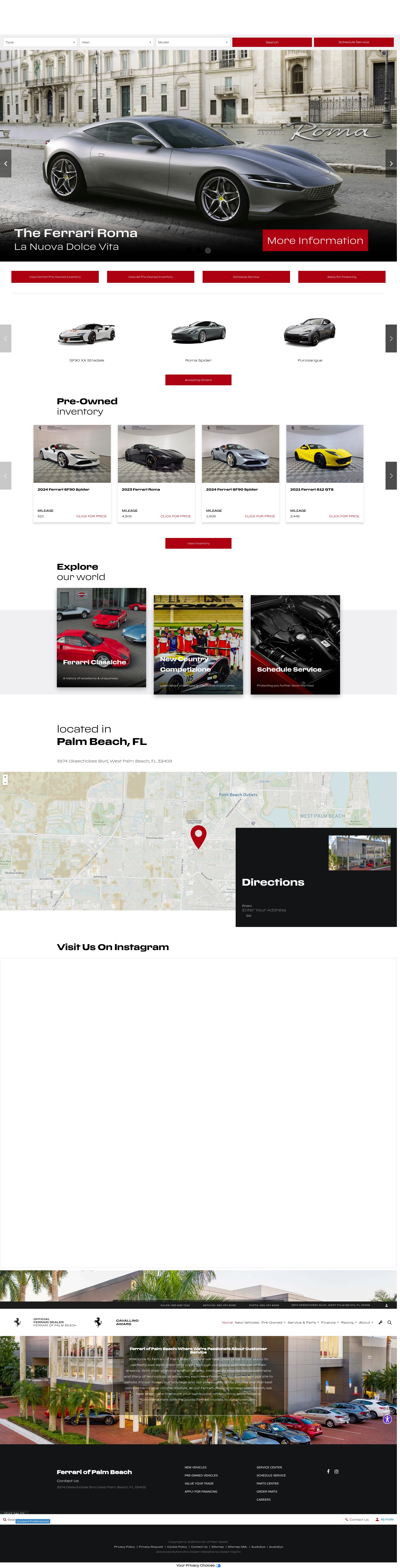 Screenshot of www.ferrariofpalmbeach.com