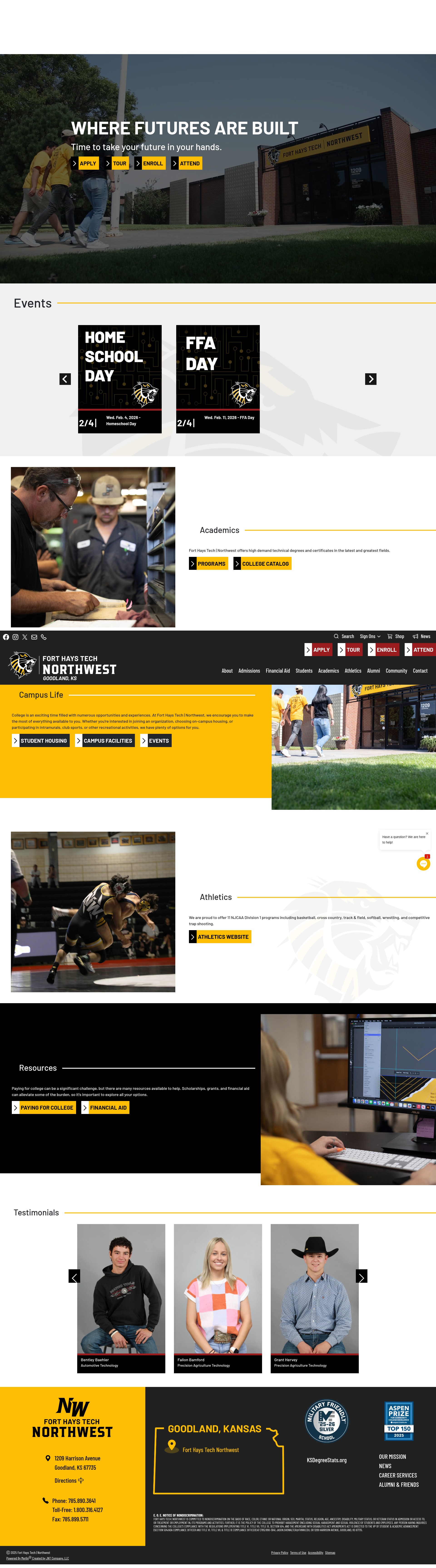 Screenshot of www.fhnw.edu