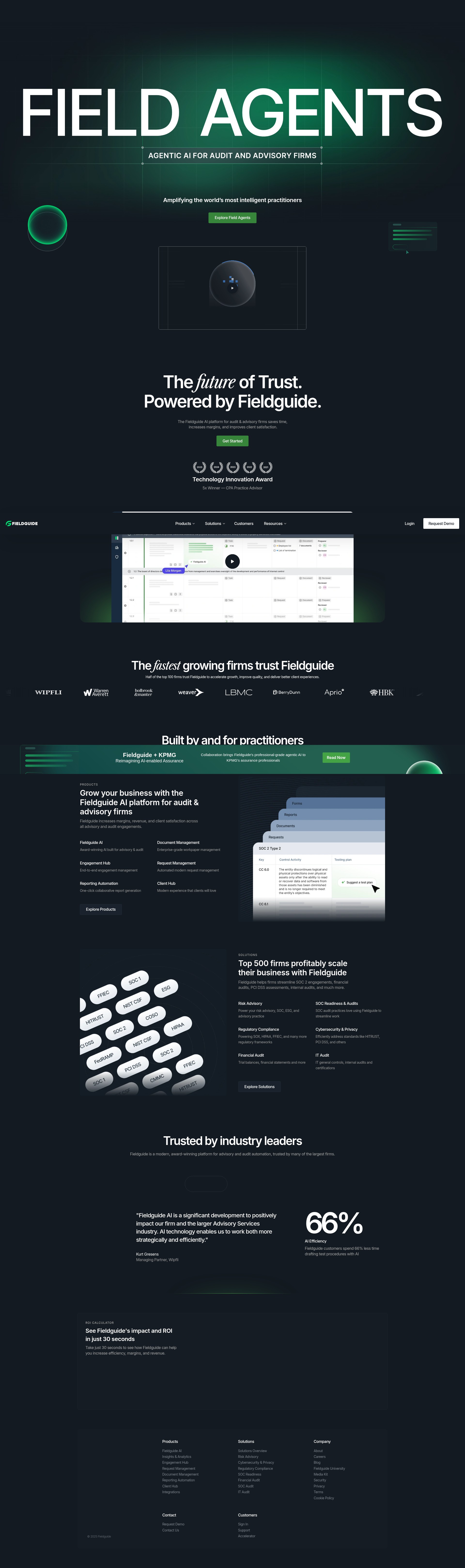 Screenshot of www.fieldguide.io