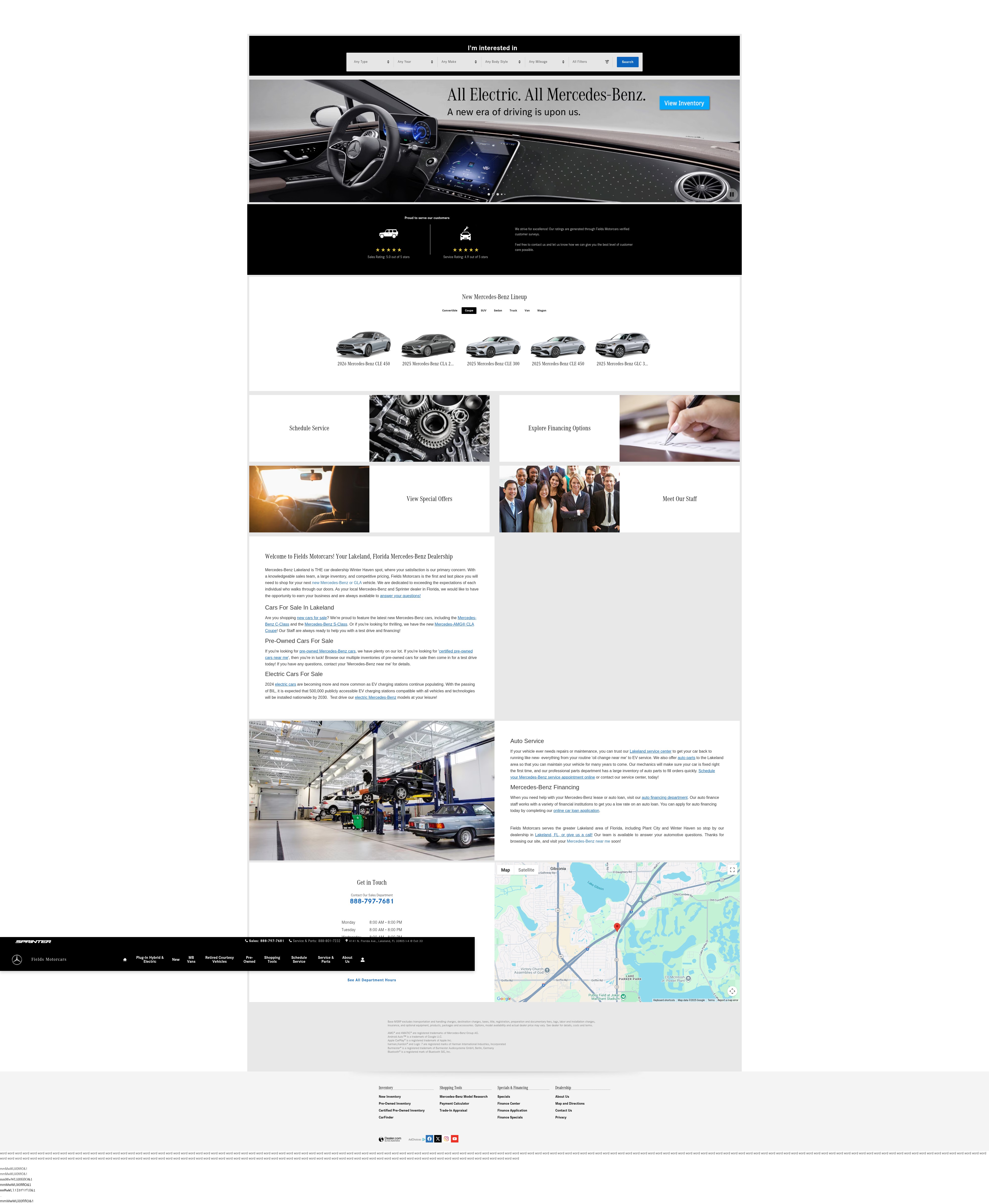 Screenshot of www.fieldsmotorcars.com