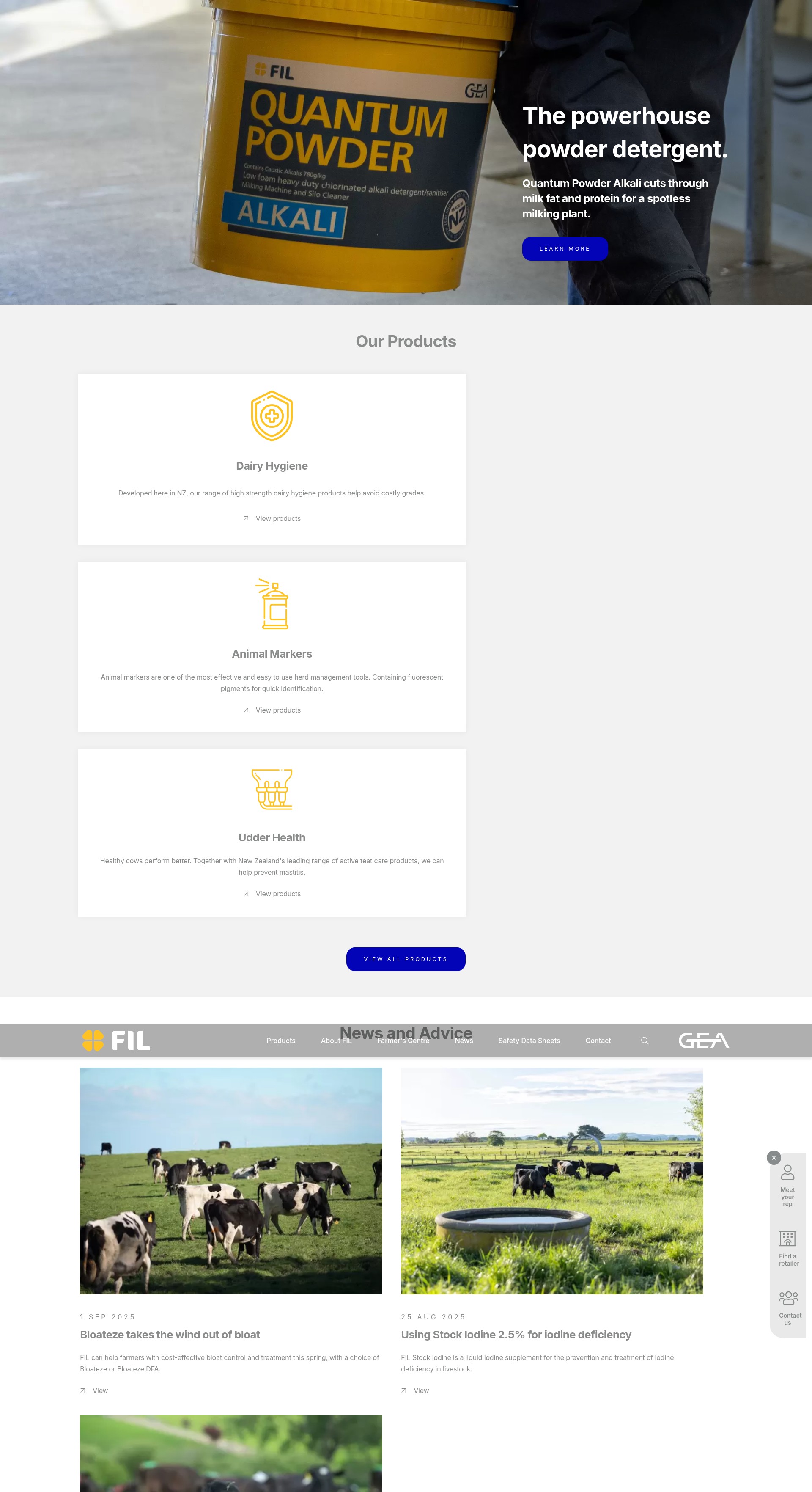 Screenshot of www.fil.co.nz