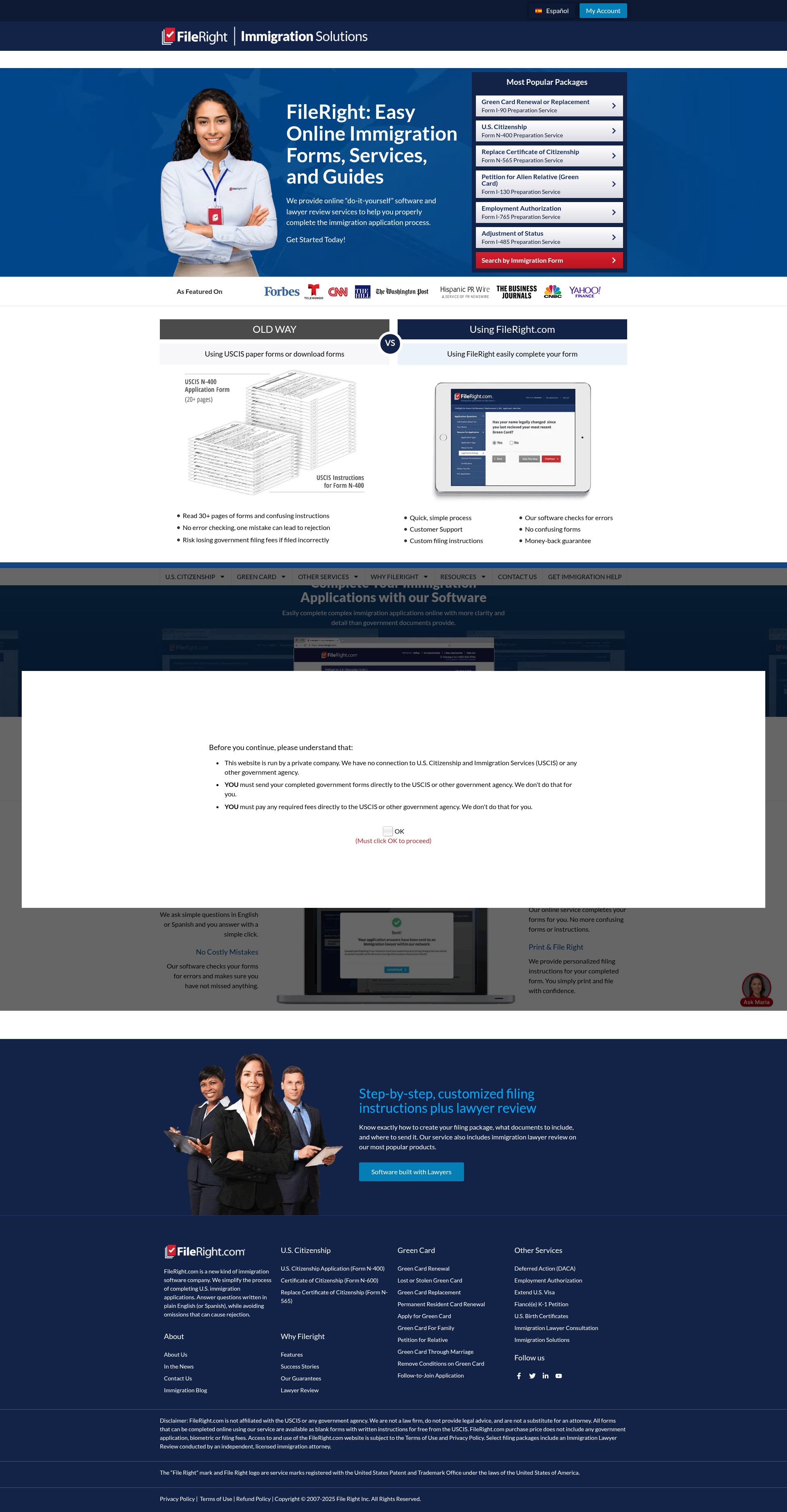 Screenshot of www.fileright.com