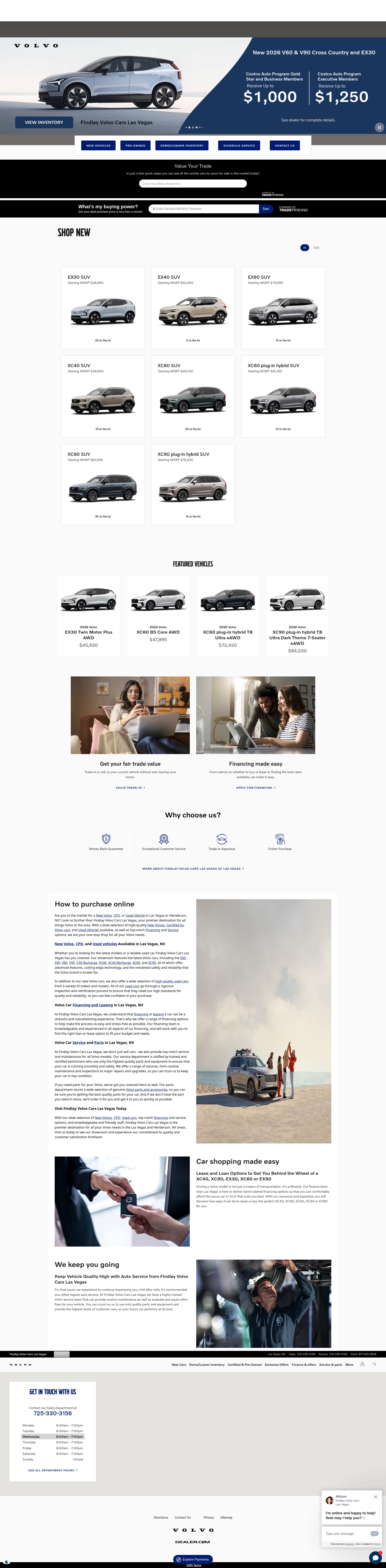 Screenshot of www.findlayvolvocarslasvegas.com