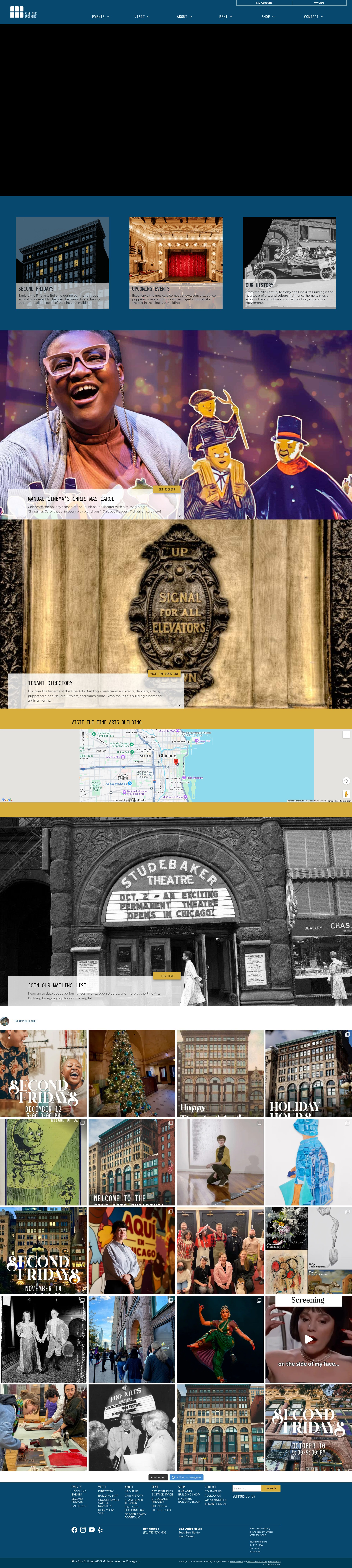 Screenshot of www.fineartsbuilding.com
