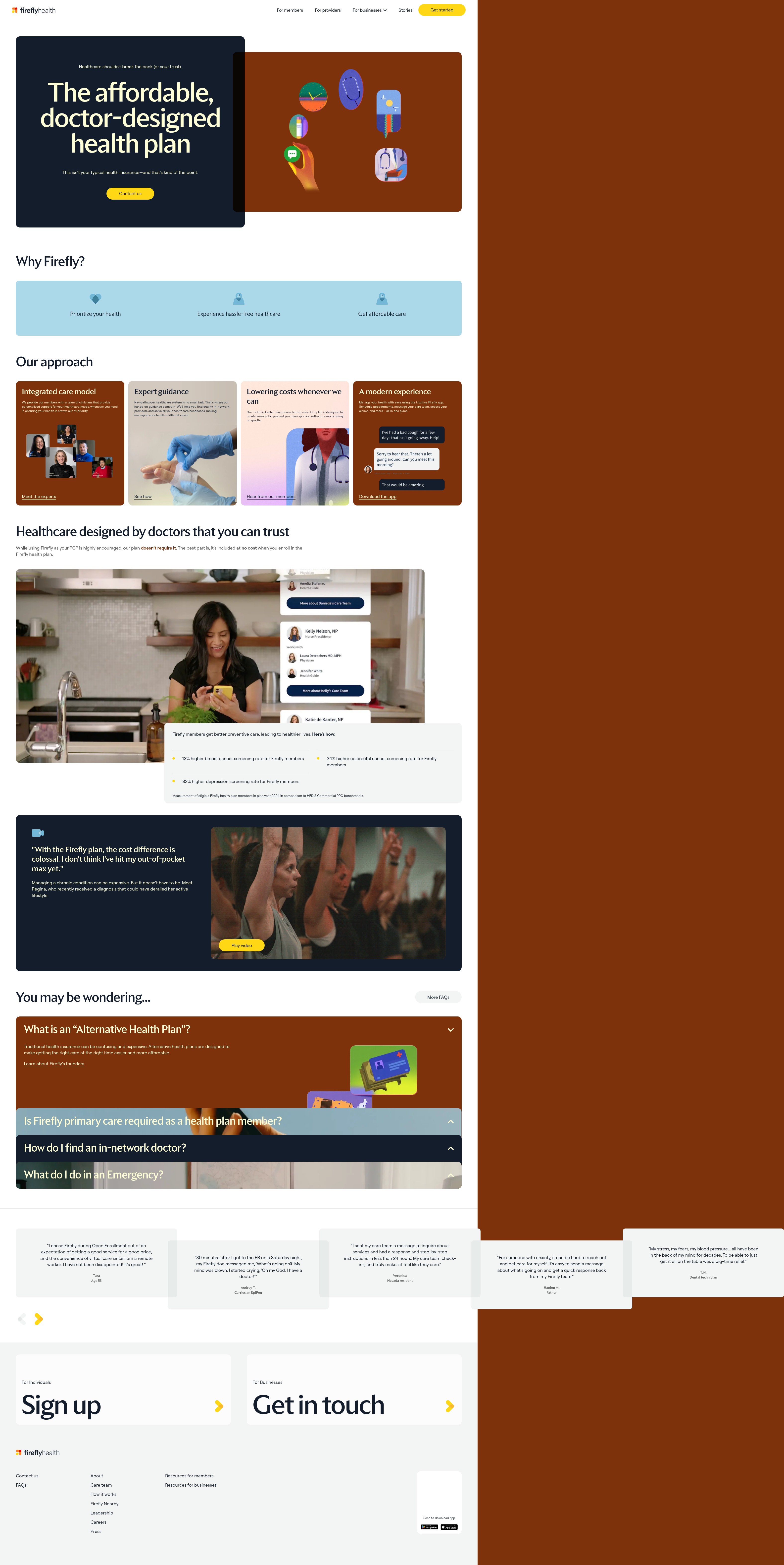 Screenshot of www.fireflyhealth.com