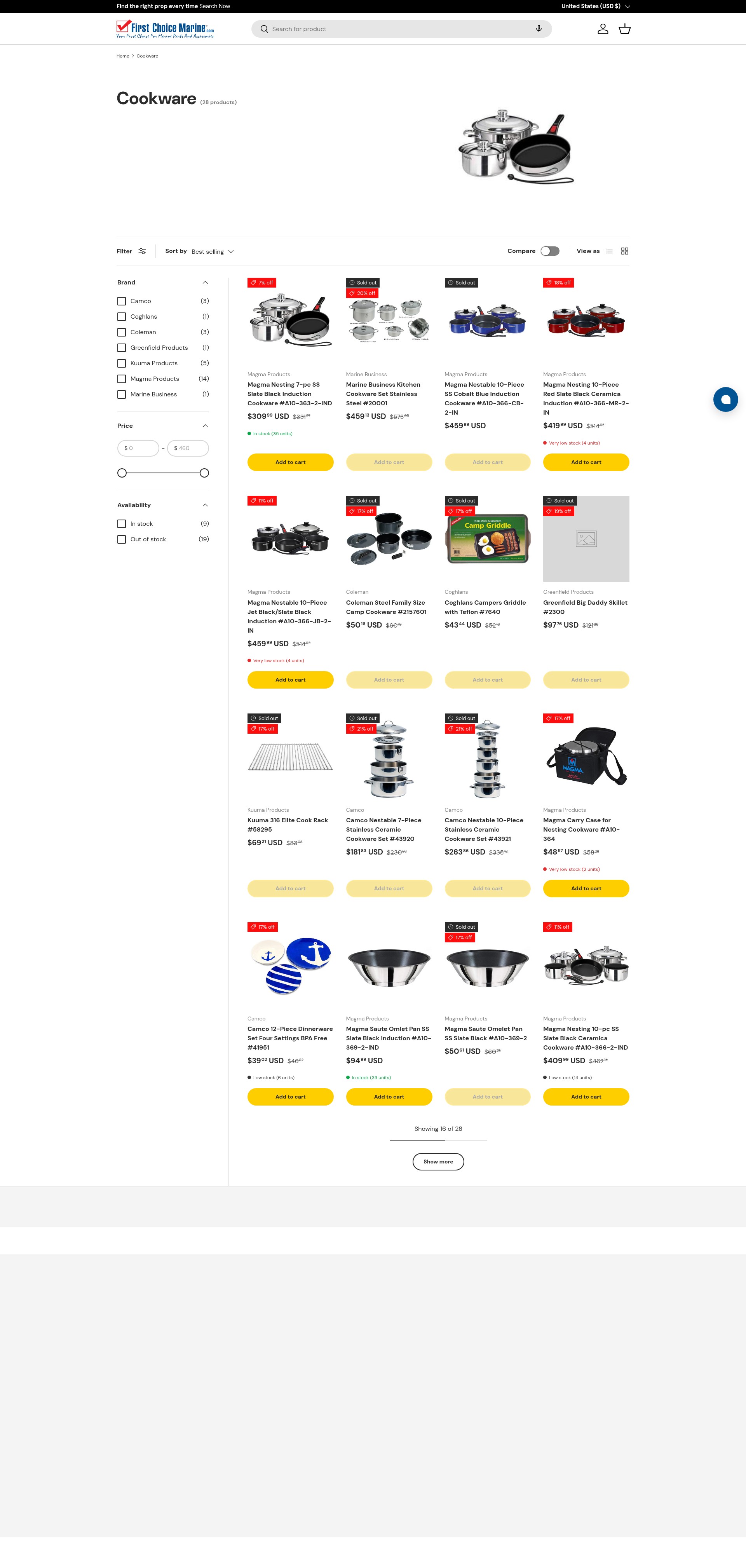 Screenshot of www.firstchoicemarine.com