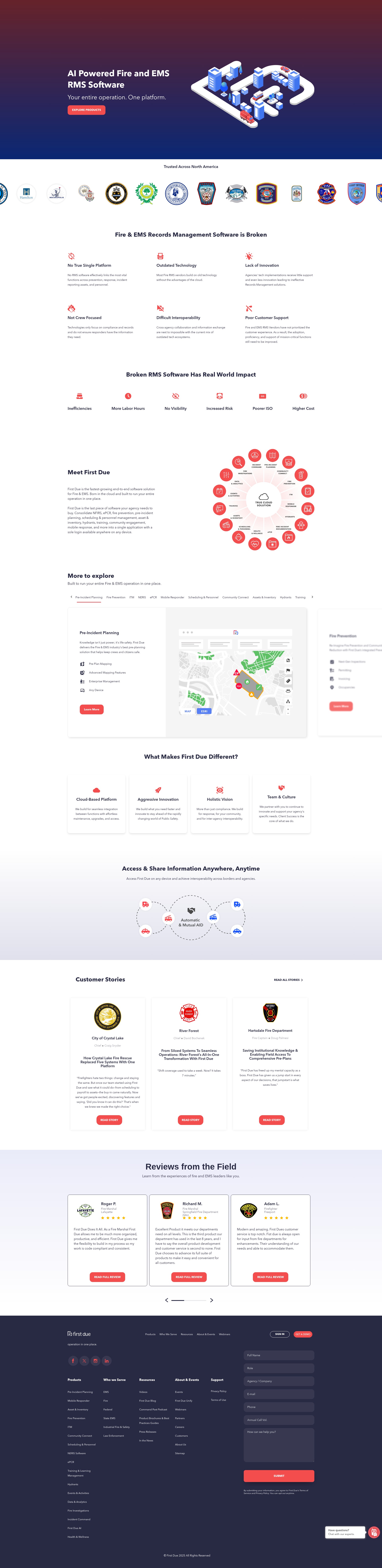 Screenshot of www.firstdue.com