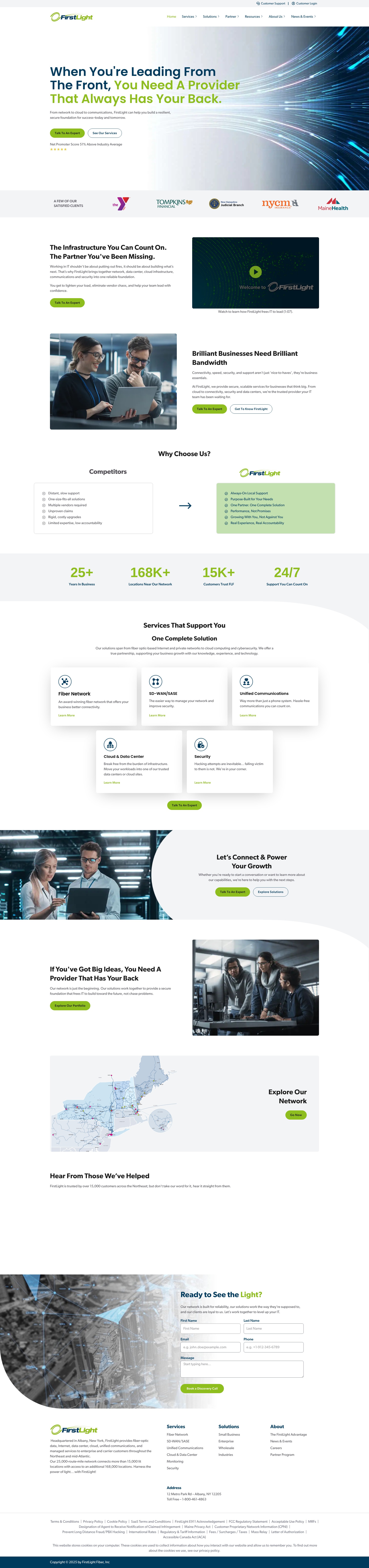 Screenshot of www.firstlight.net