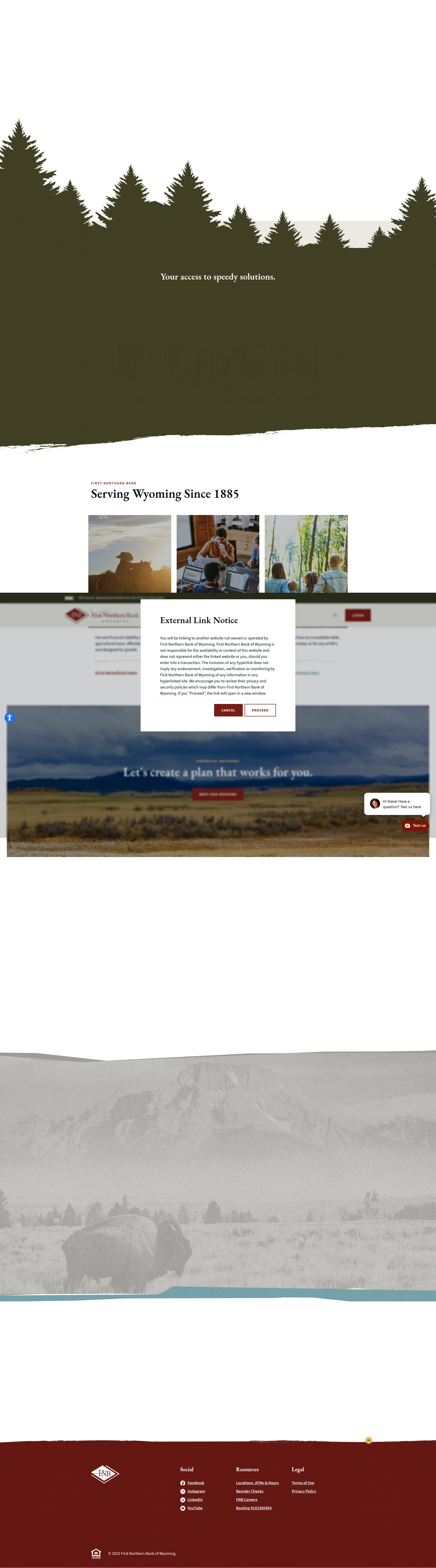 Screenshot of www.firstnorthern.bank