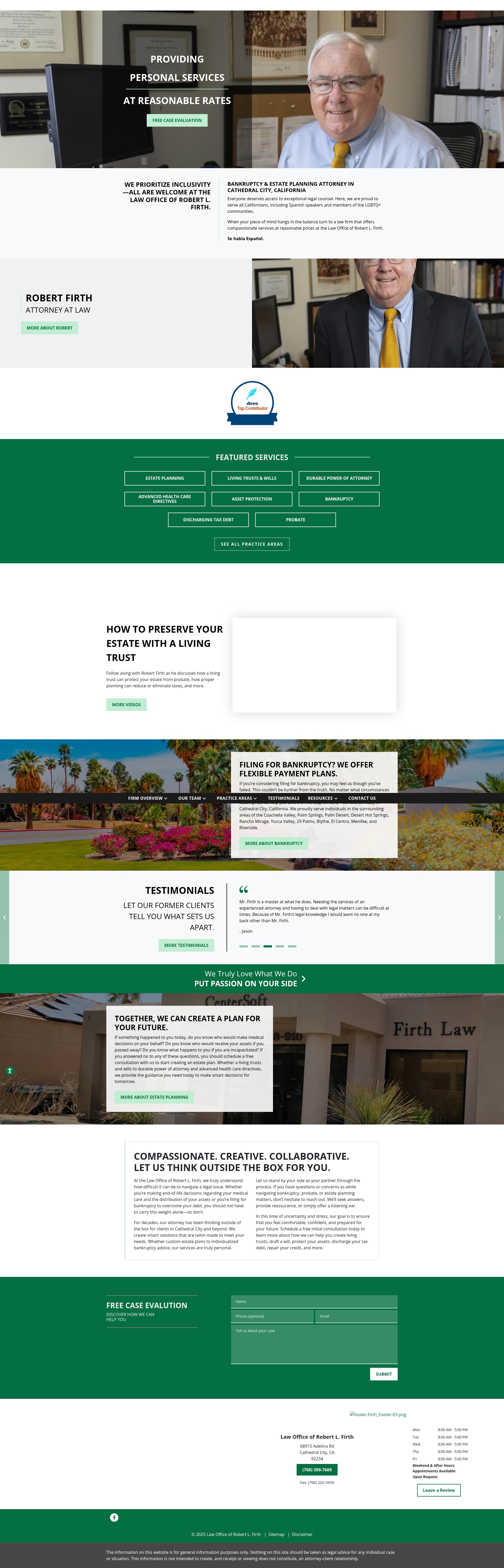 Screenshot of www.firthlaw.com