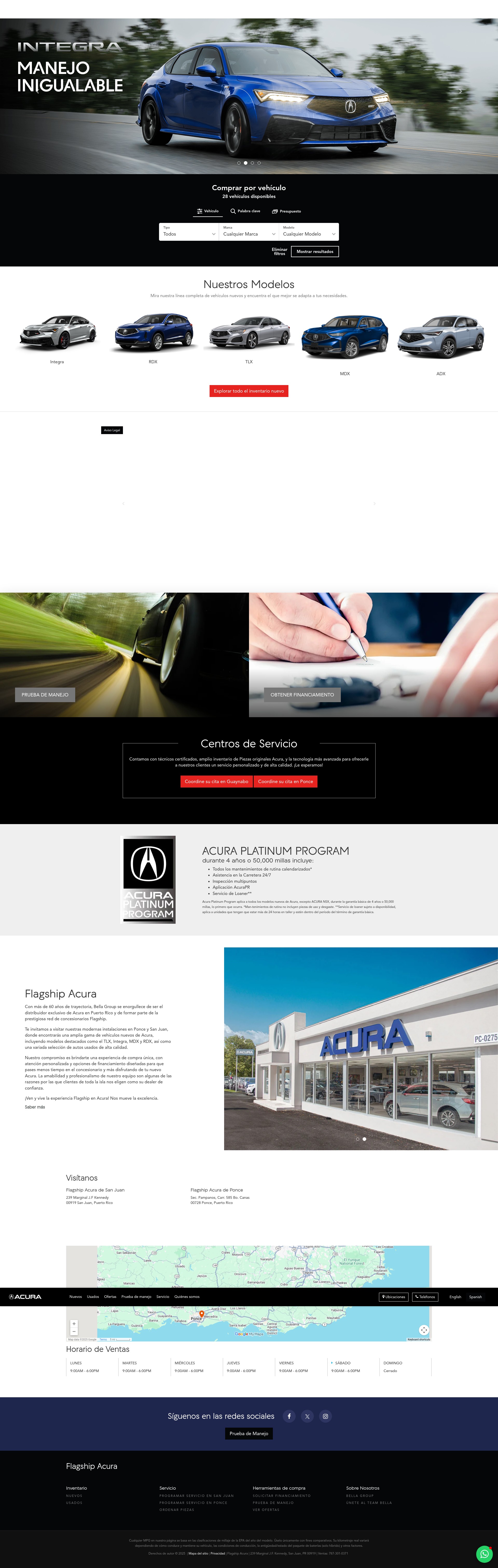 Screenshot of www.flagshipacura.com