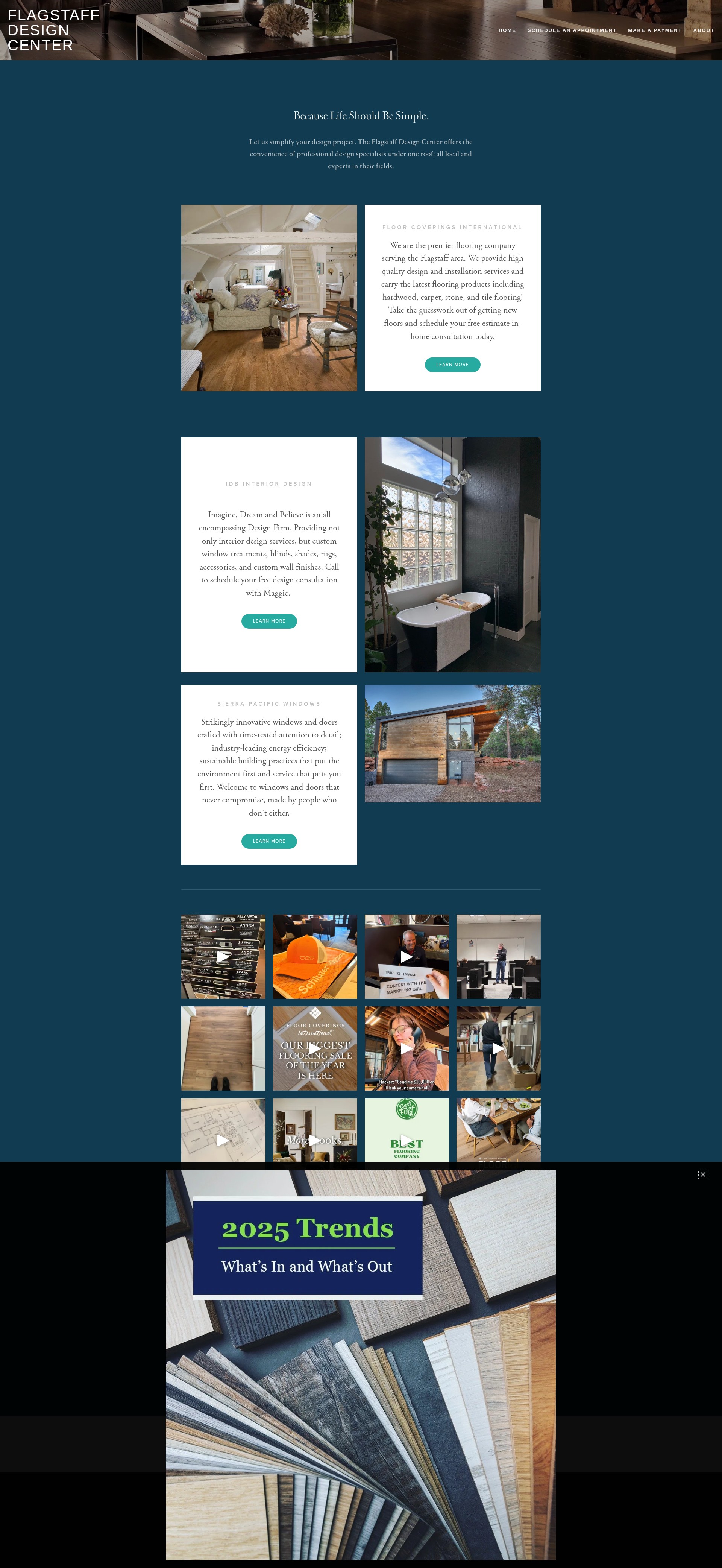 Screenshot of www.flagstaffdesigncenter.com