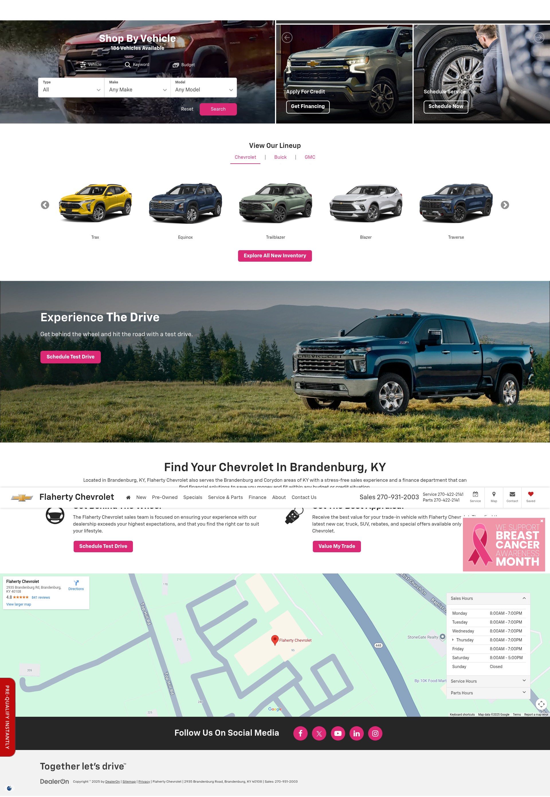 Screenshot of www.flahertychevrolet.com