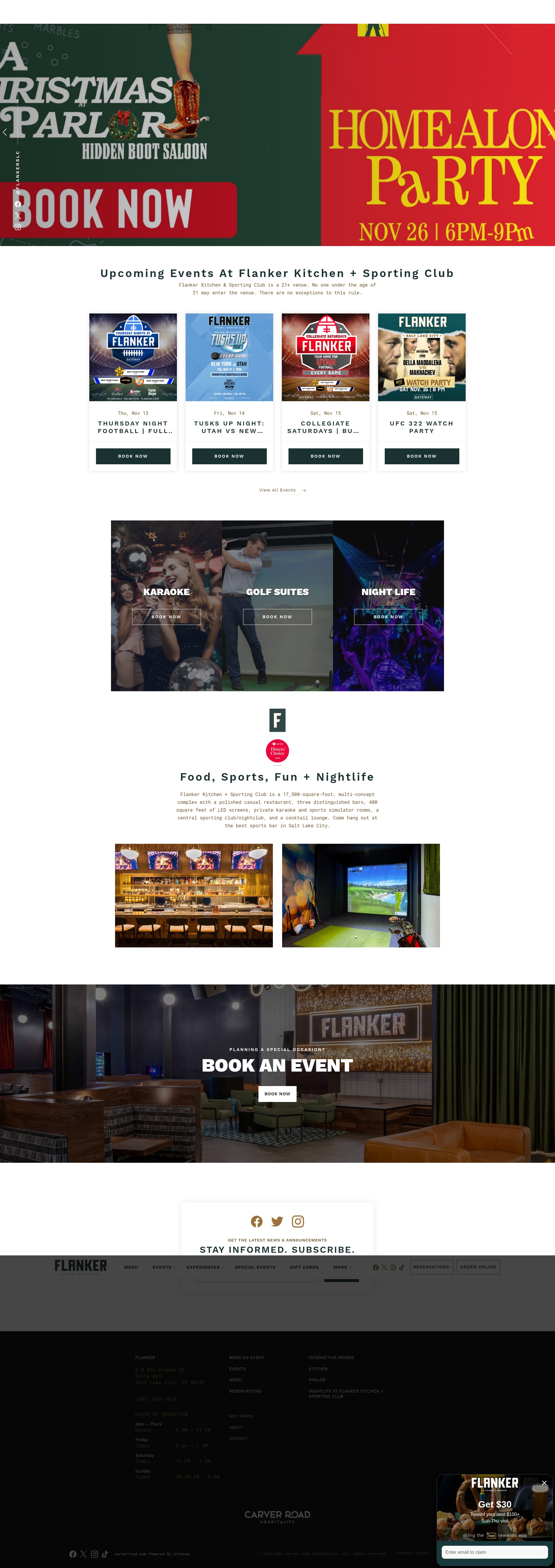 Screenshot of www.flankerslc.com
