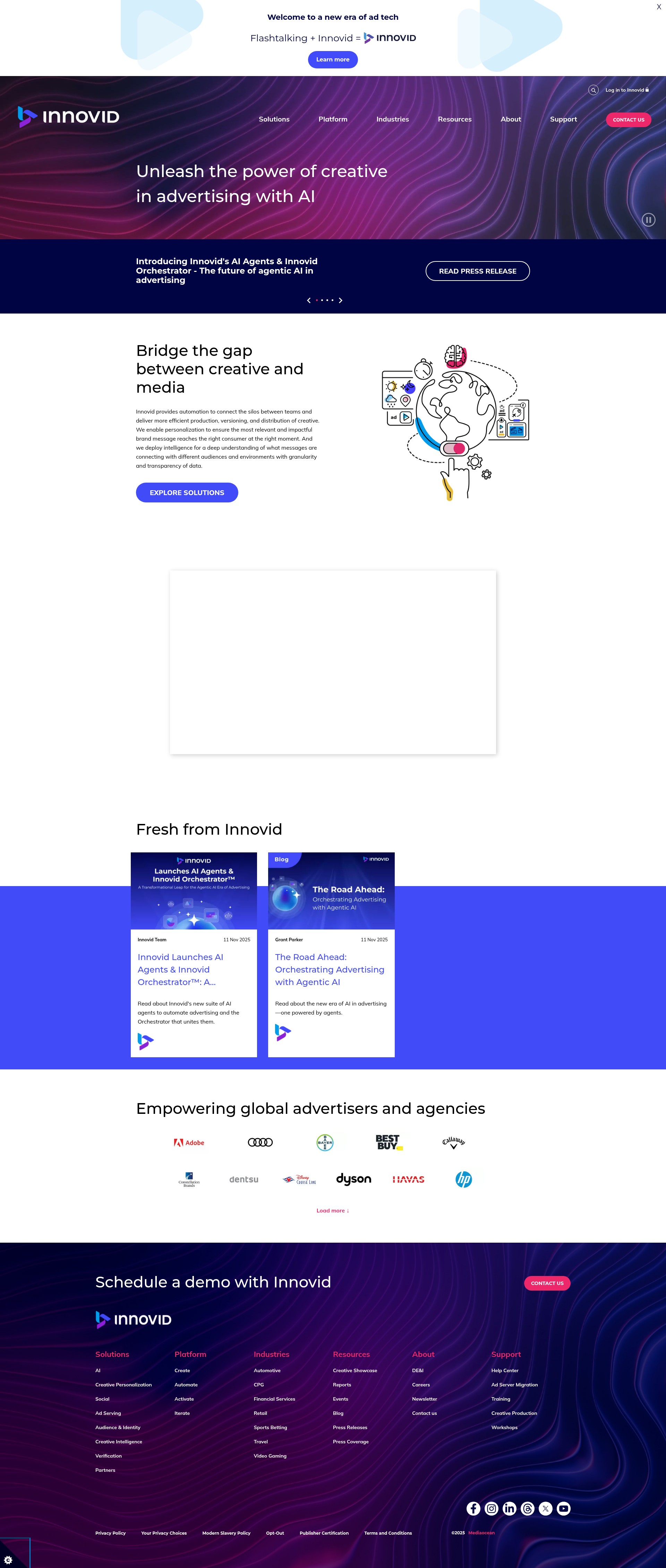 Screenshot of www.flashtalking.com