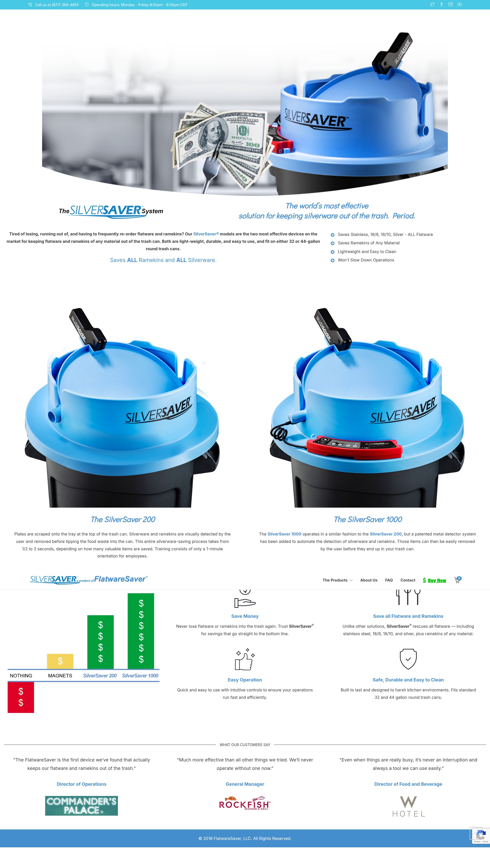 Screenshot of www.flatwaresaver.com