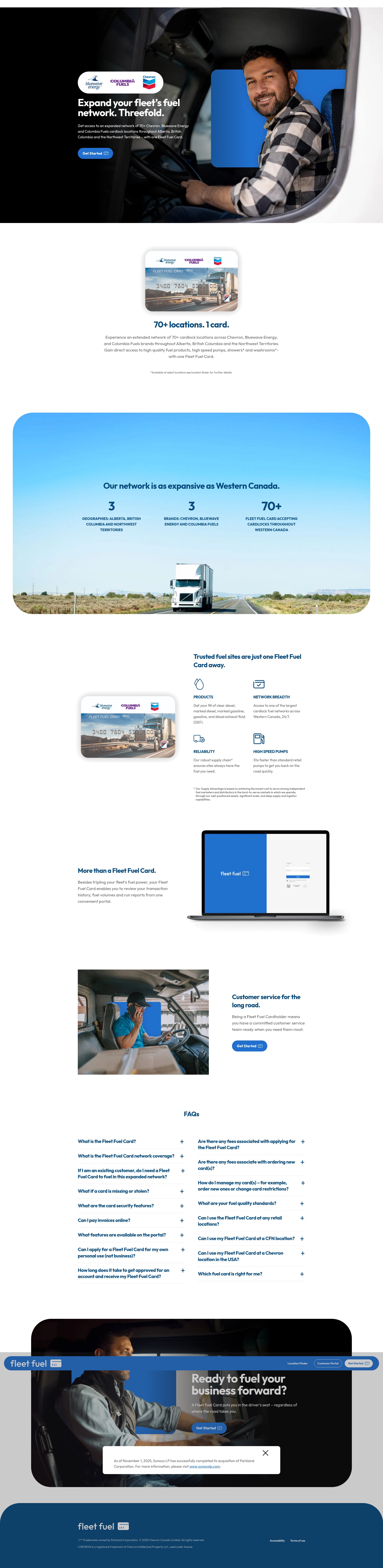 Screenshot of www.fleetfuelcard.ca