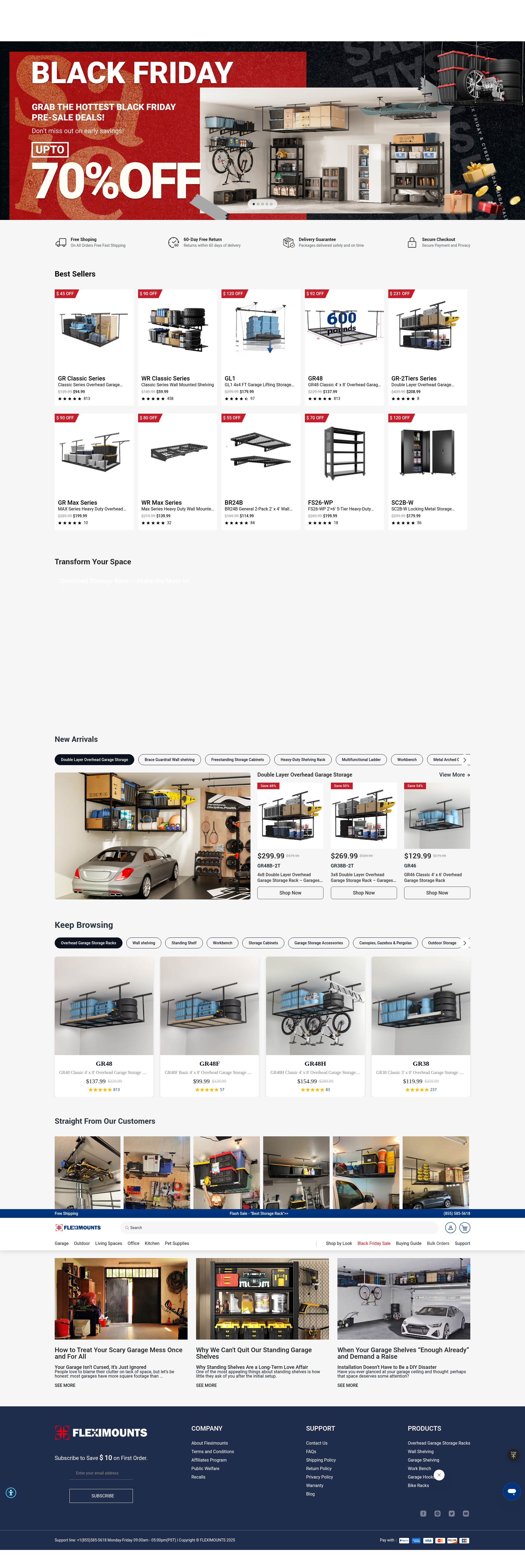 Screenshot of www.fleximounts.com