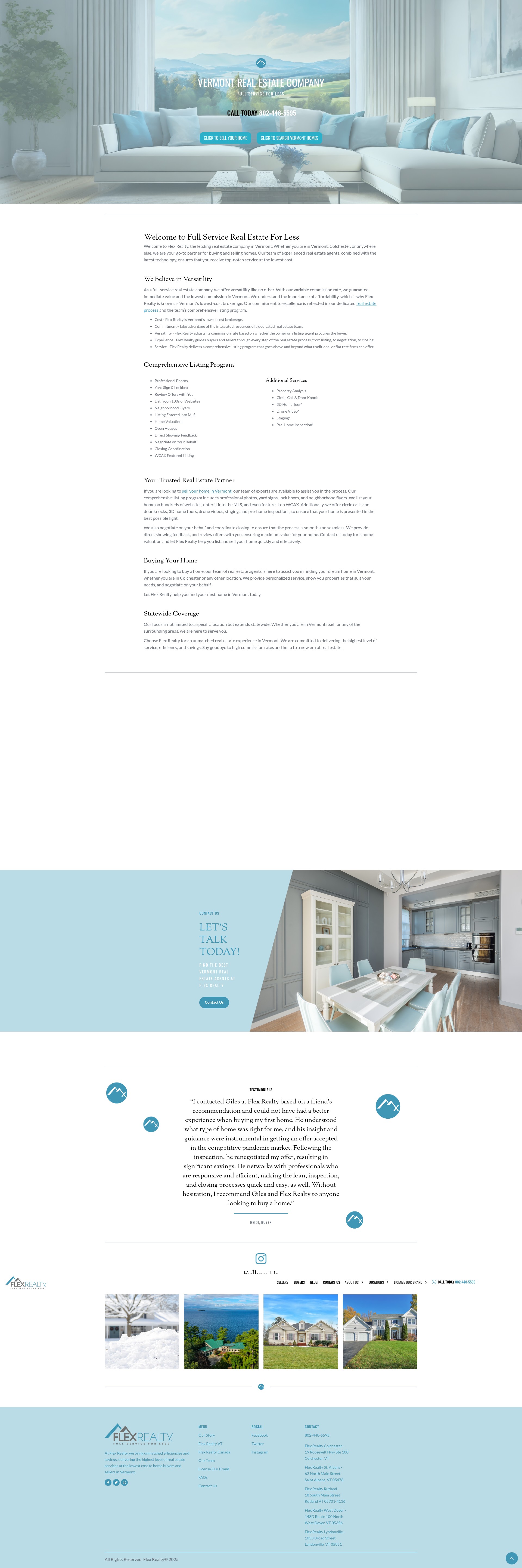 Screenshot of www.flexrealty.com