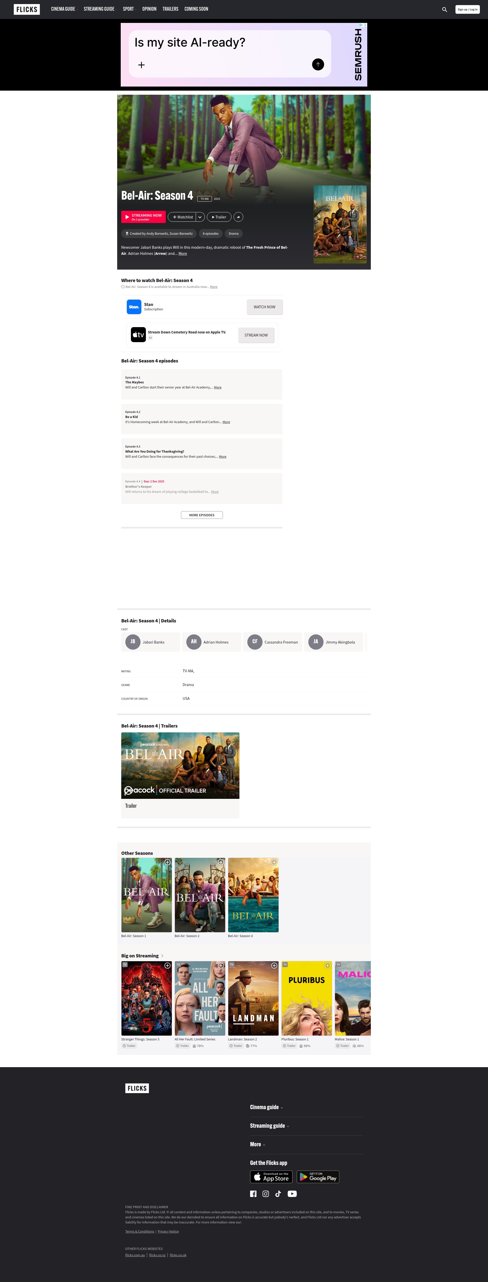 Screenshot of www.flicks.com.au