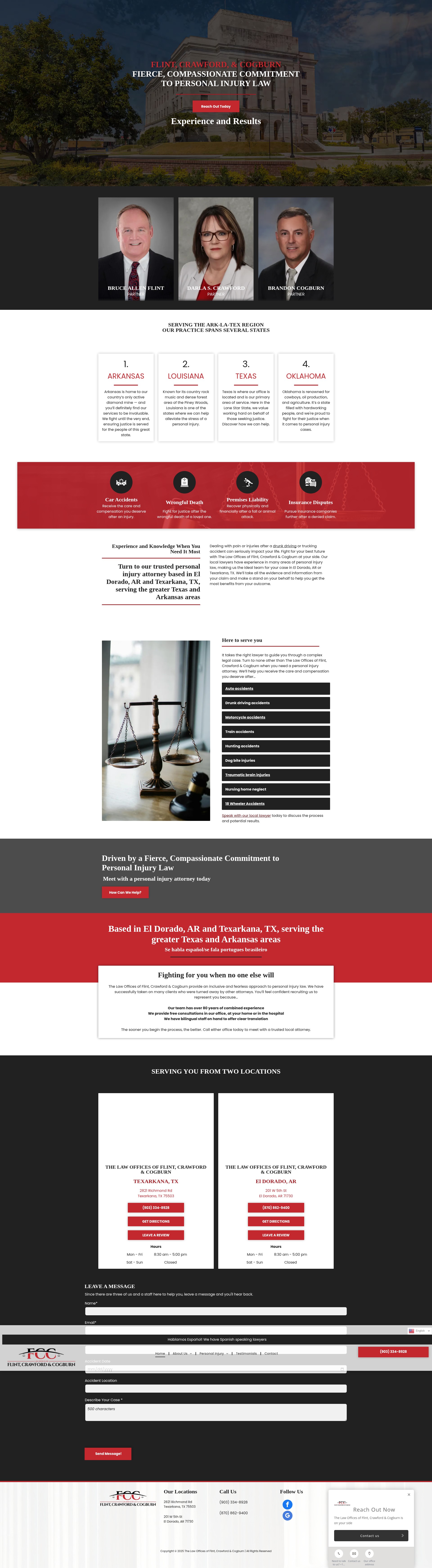 Screenshot of www.flintcrawford.com