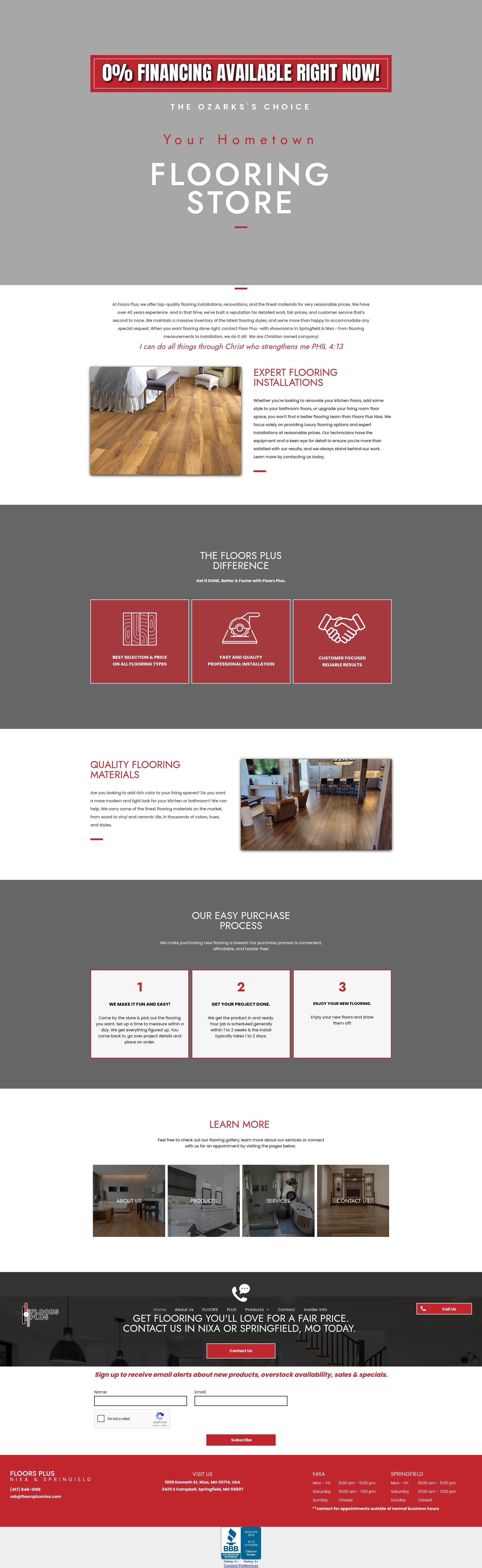 Screenshot of www.floorsplusnixa.com