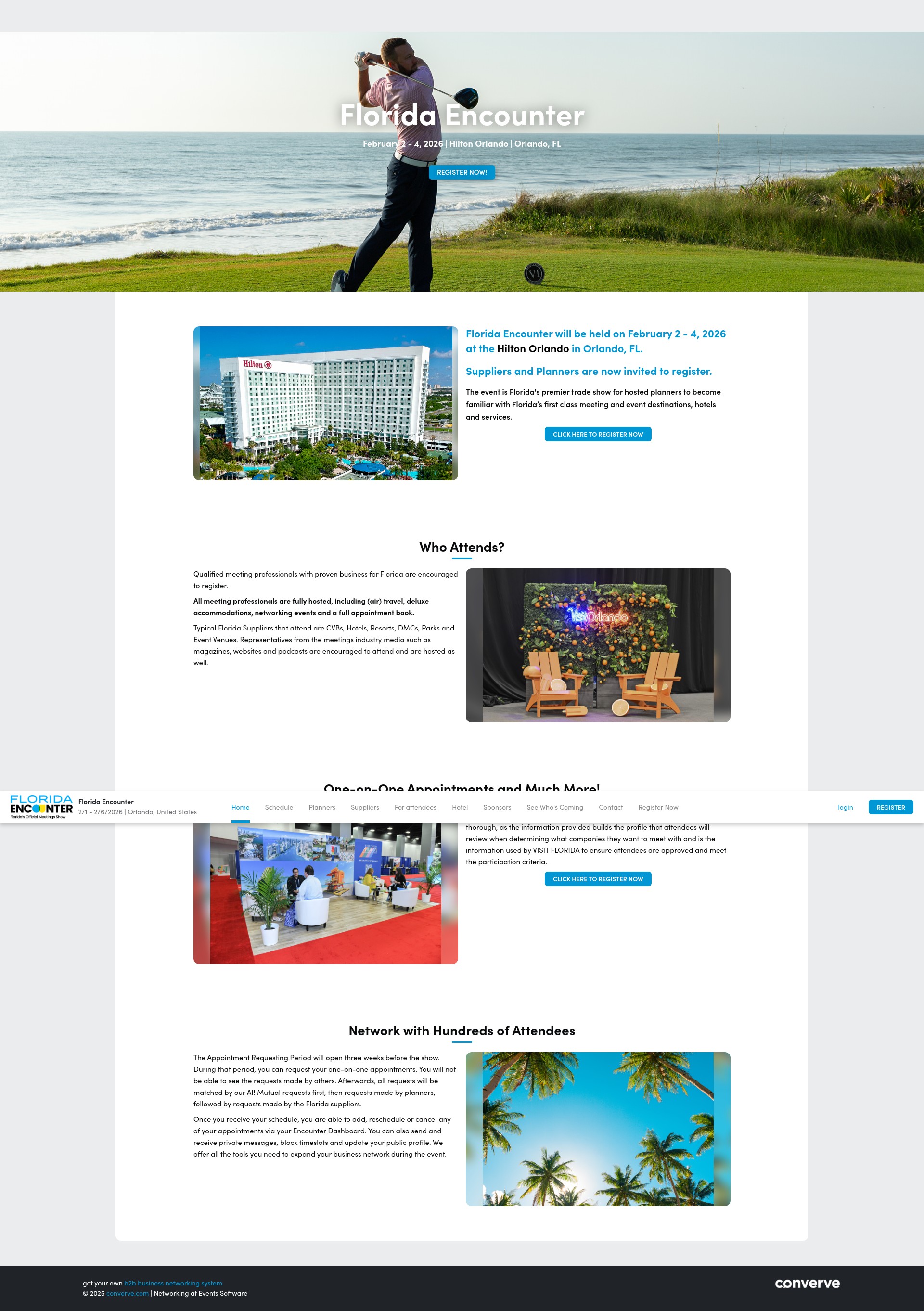 Screenshot of www.floridaencounter.com