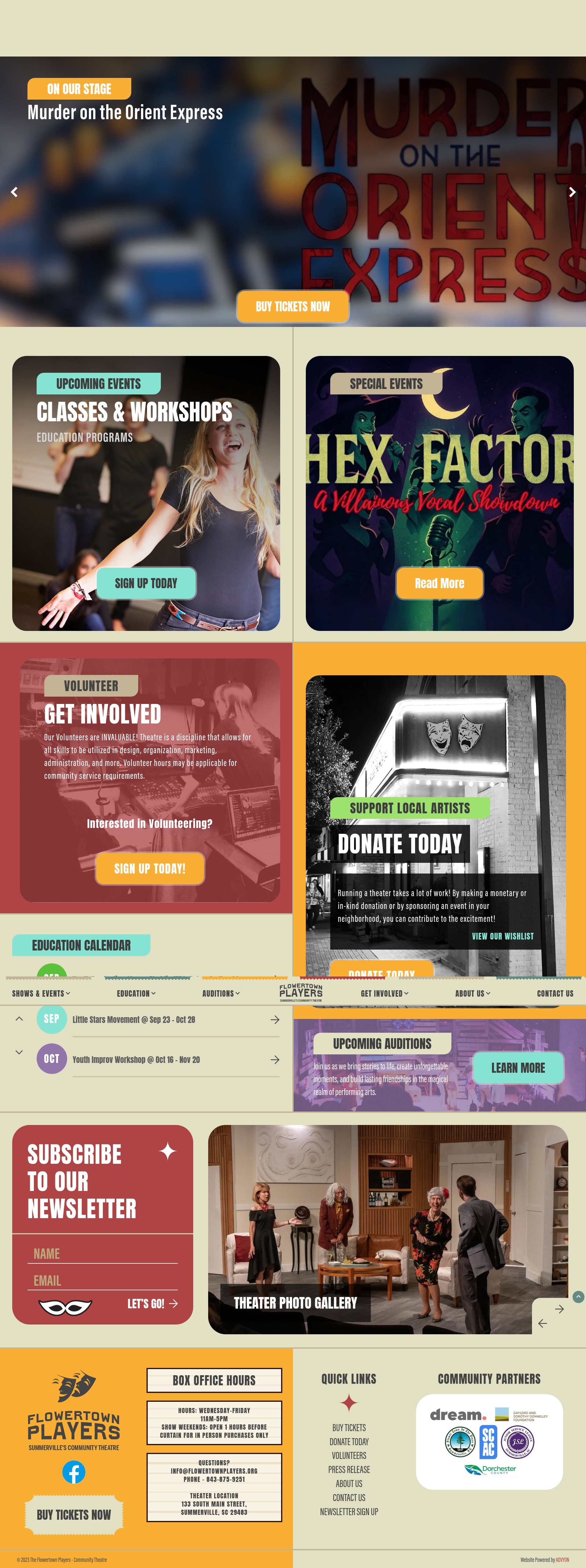 Screenshot of www.flowertownplayers.org