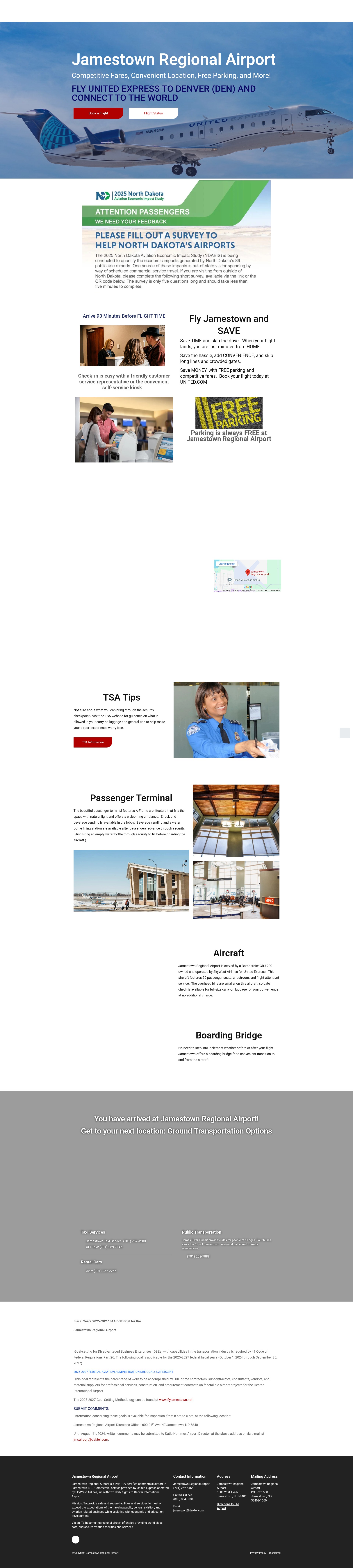 Screenshot of www.flyjamestown.net