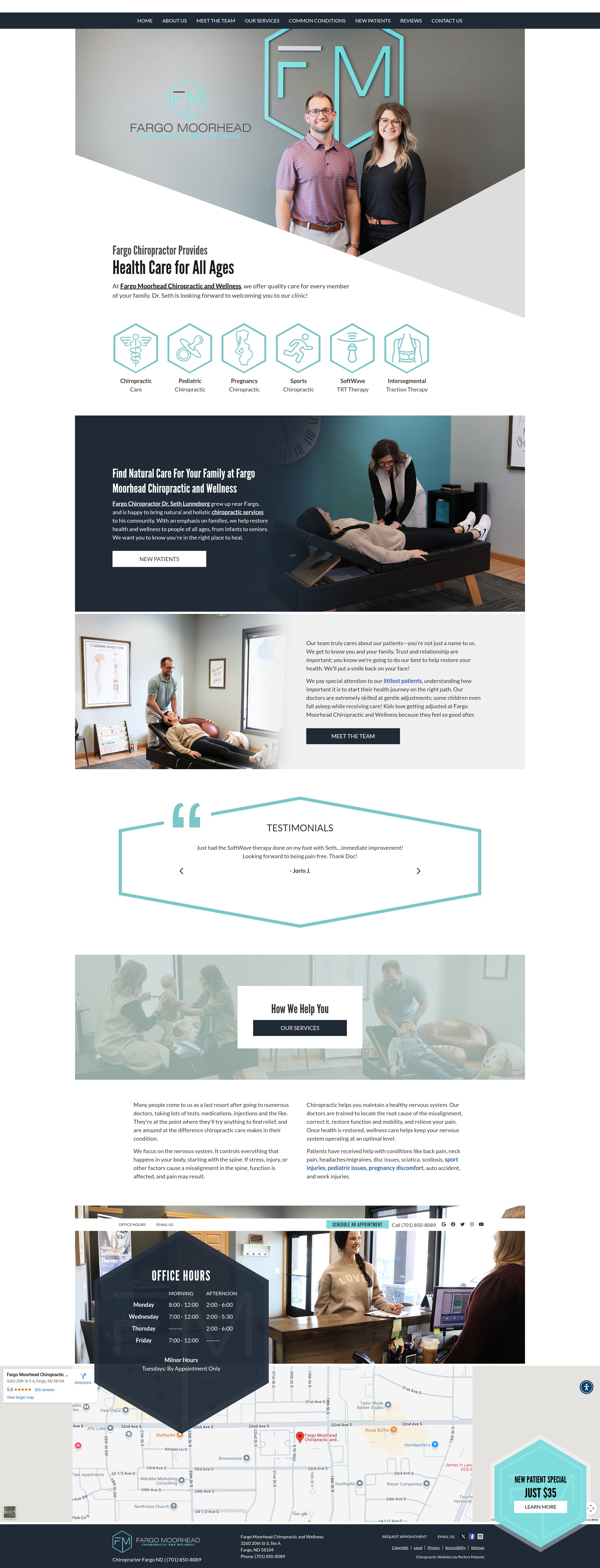 Screenshot of www.fmchirowellness.com