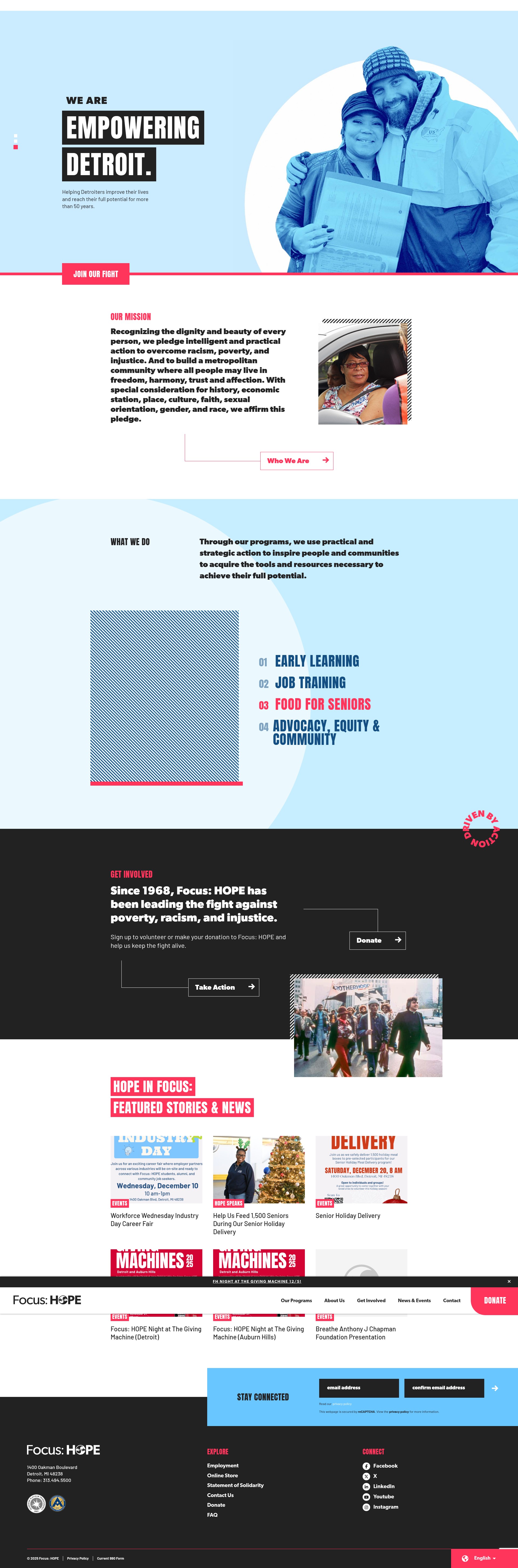 Screenshot of www.focushope.edu