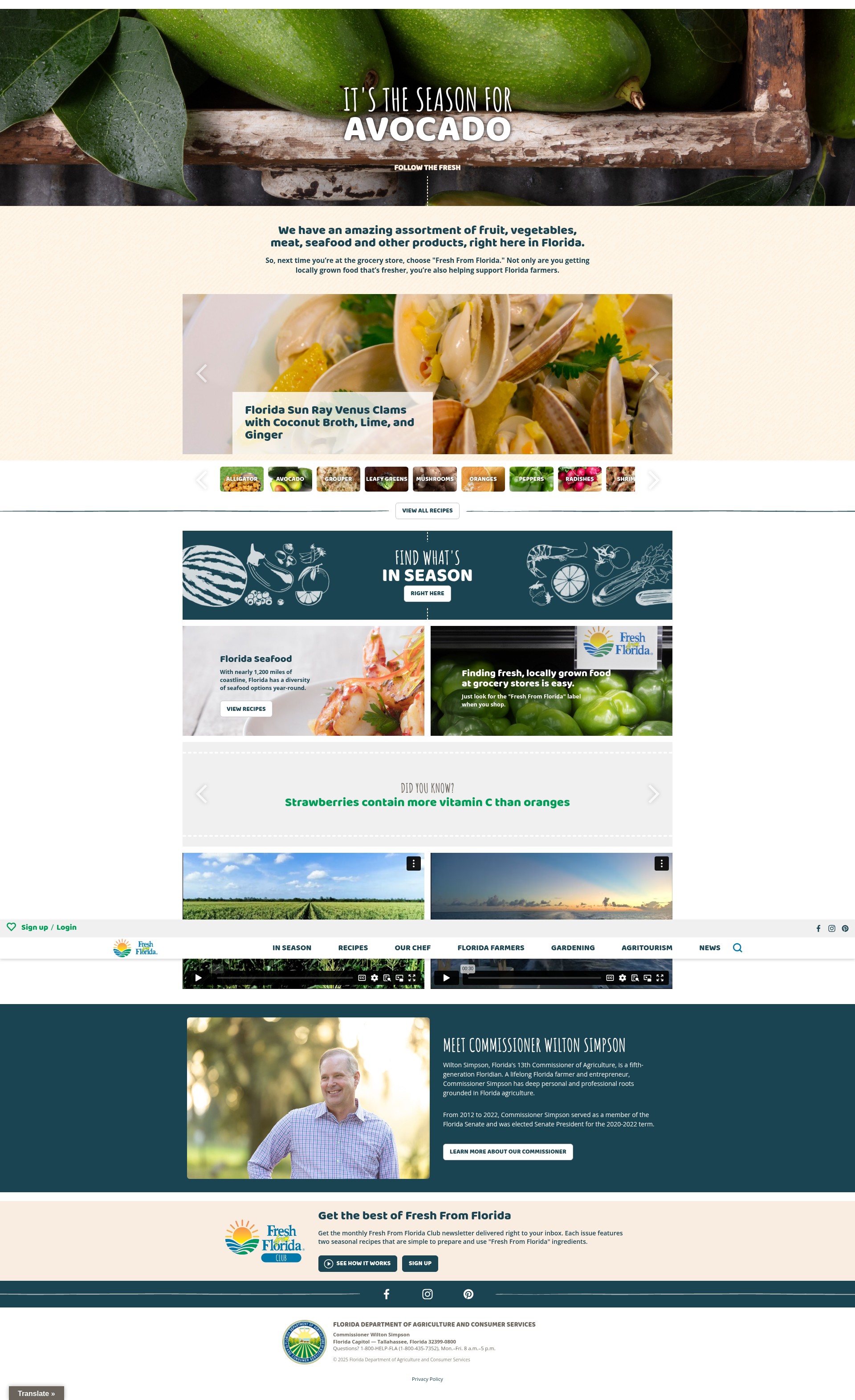 Screenshot of www.followfreshfromflorida.com