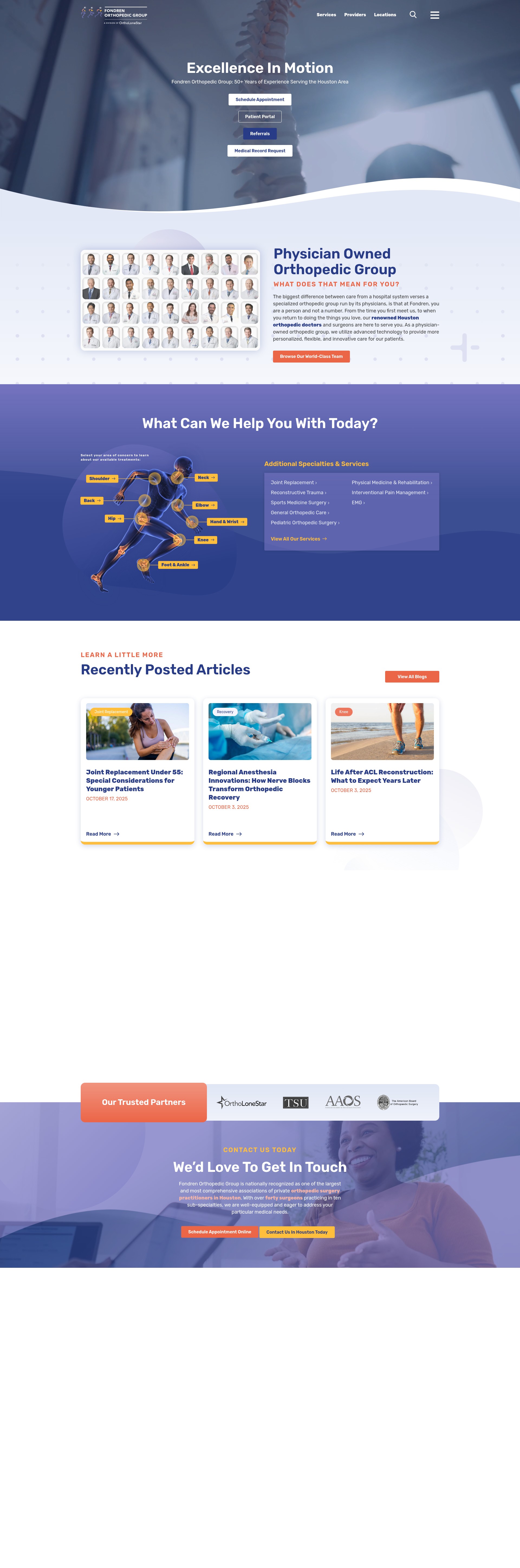 Screenshot of www.fondren.com