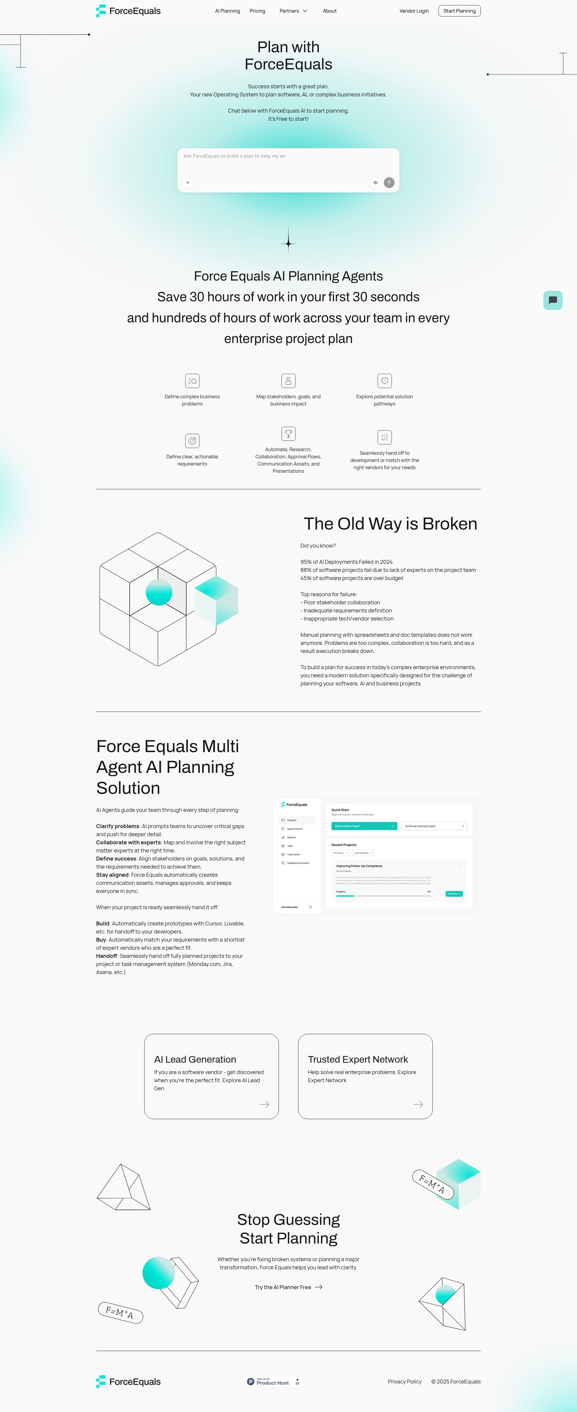 Screenshot of www.forceequals.ai