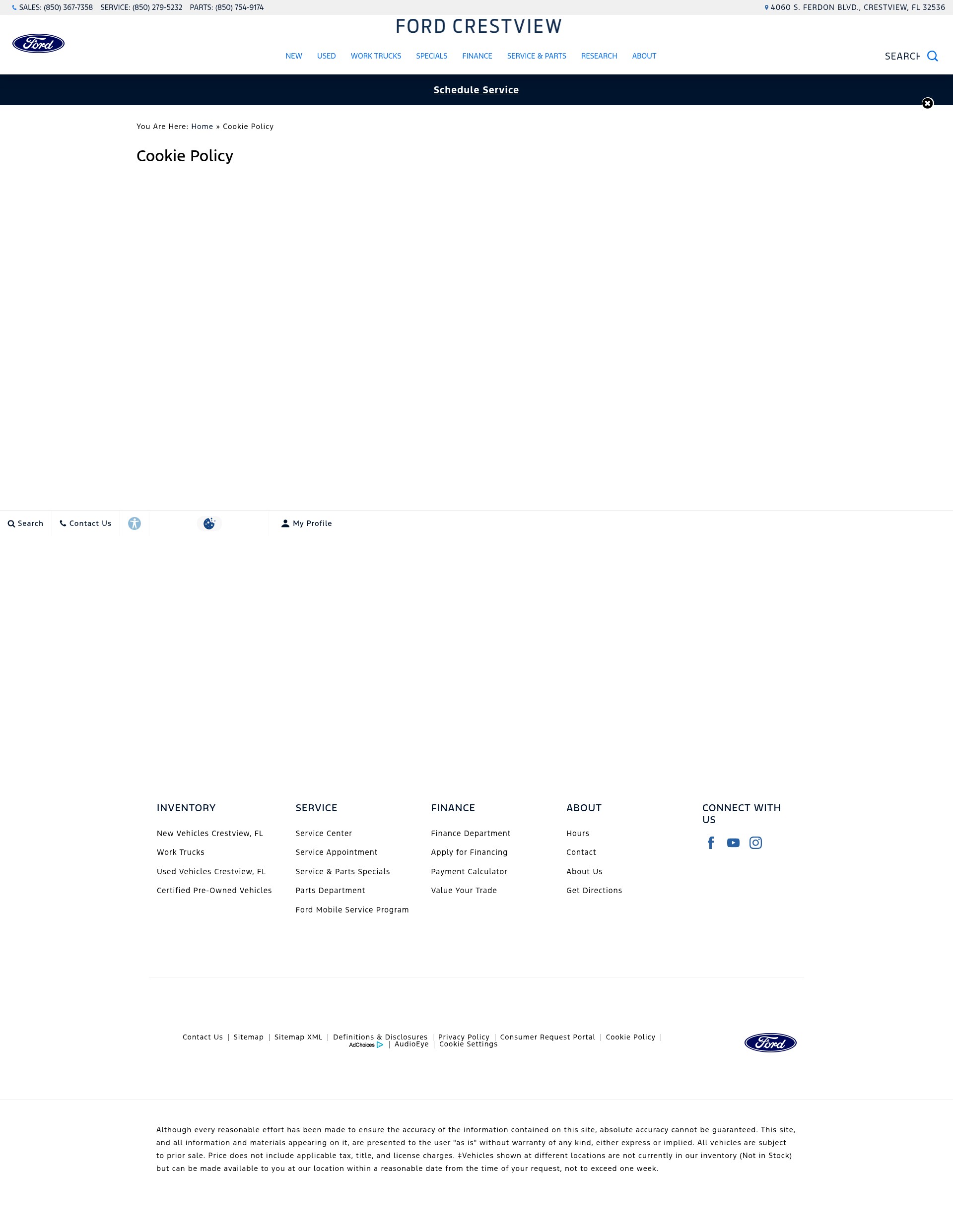 Screenshot of www.fordcrestview.com