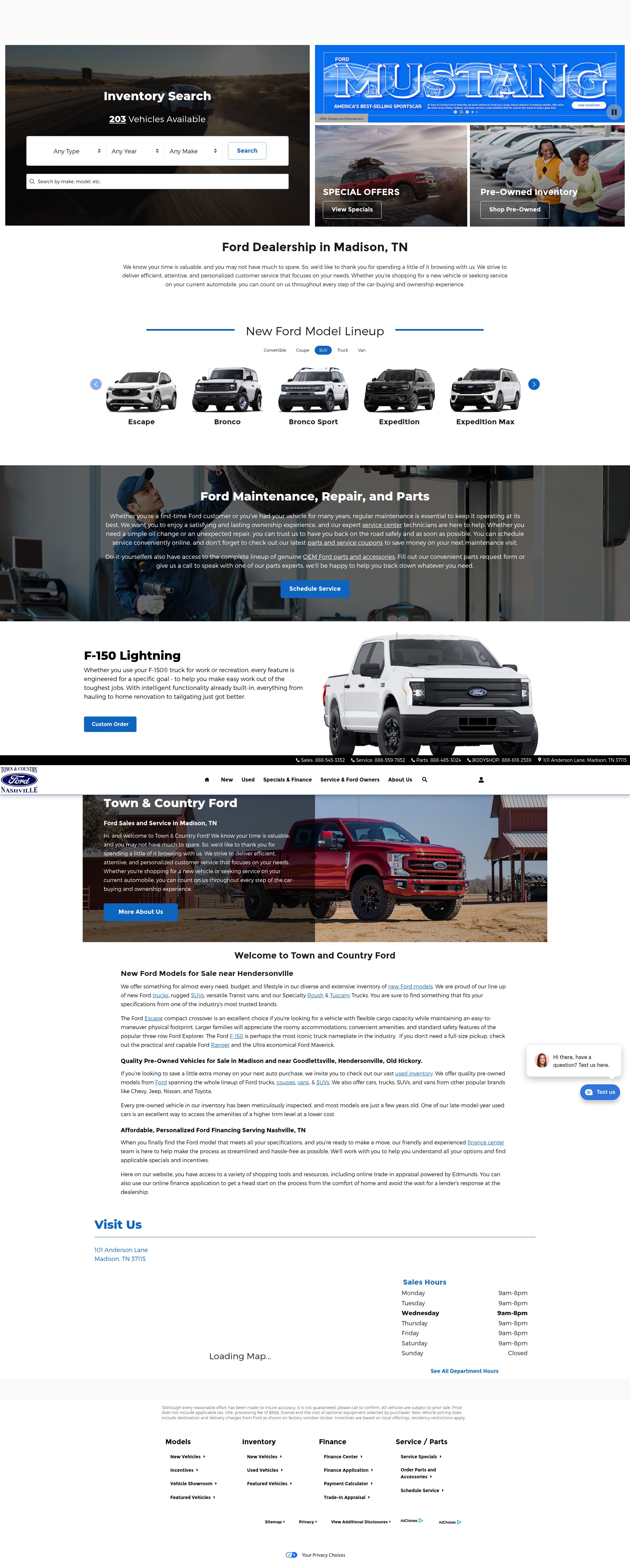 Screenshot of www.fordnashville.com