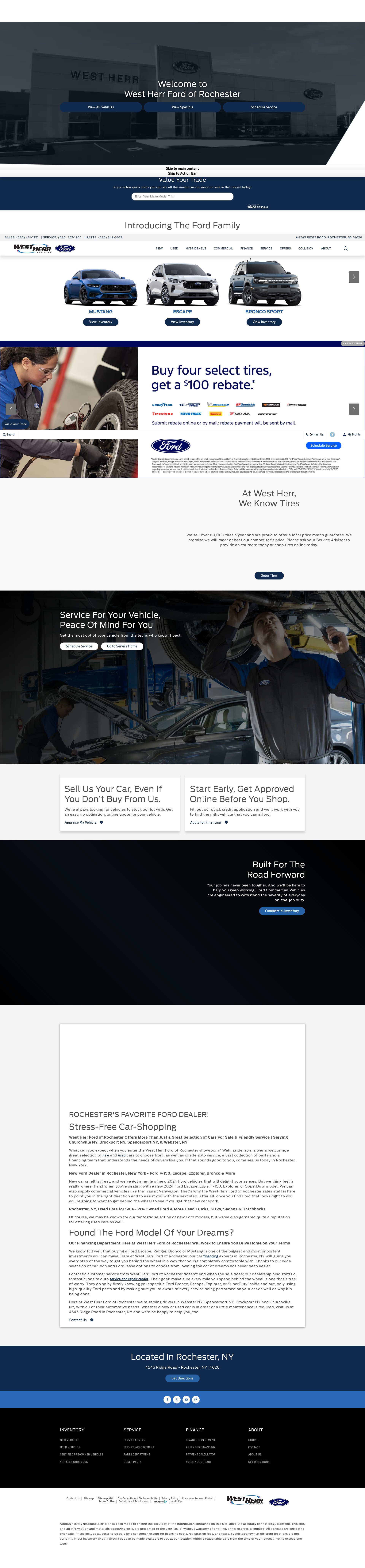 Screenshot of www.fordrochester.com