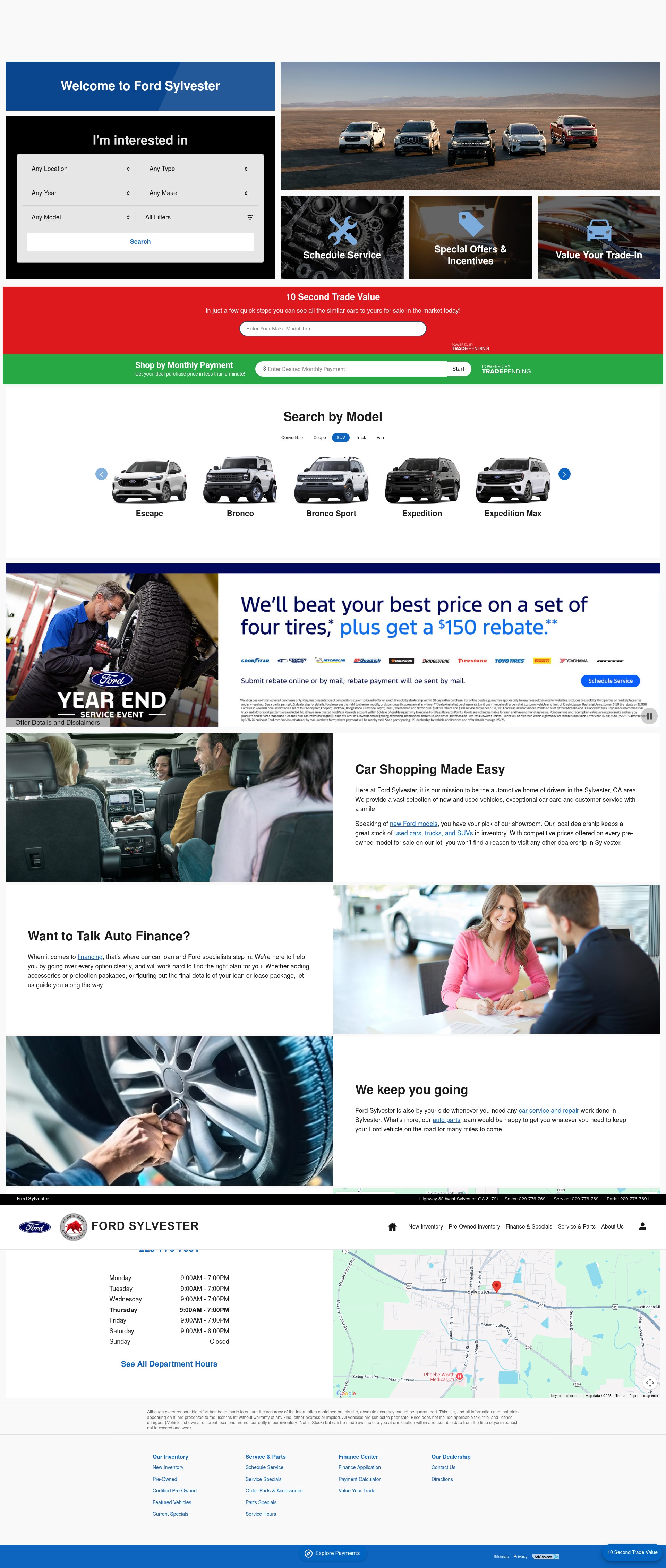 Screenshot of www.fordsylvester.com