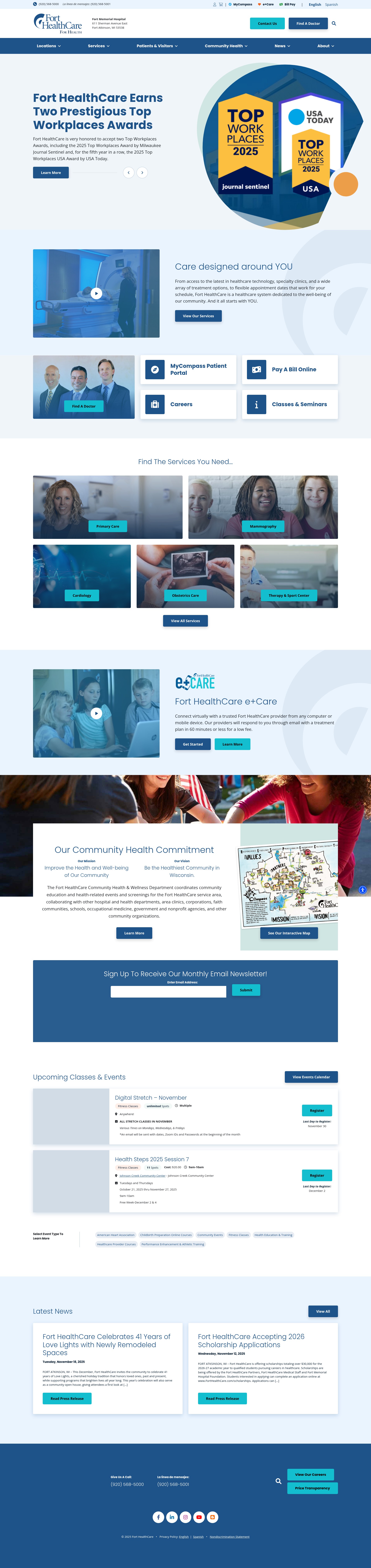 Screenshot of www.forthealthcare.com