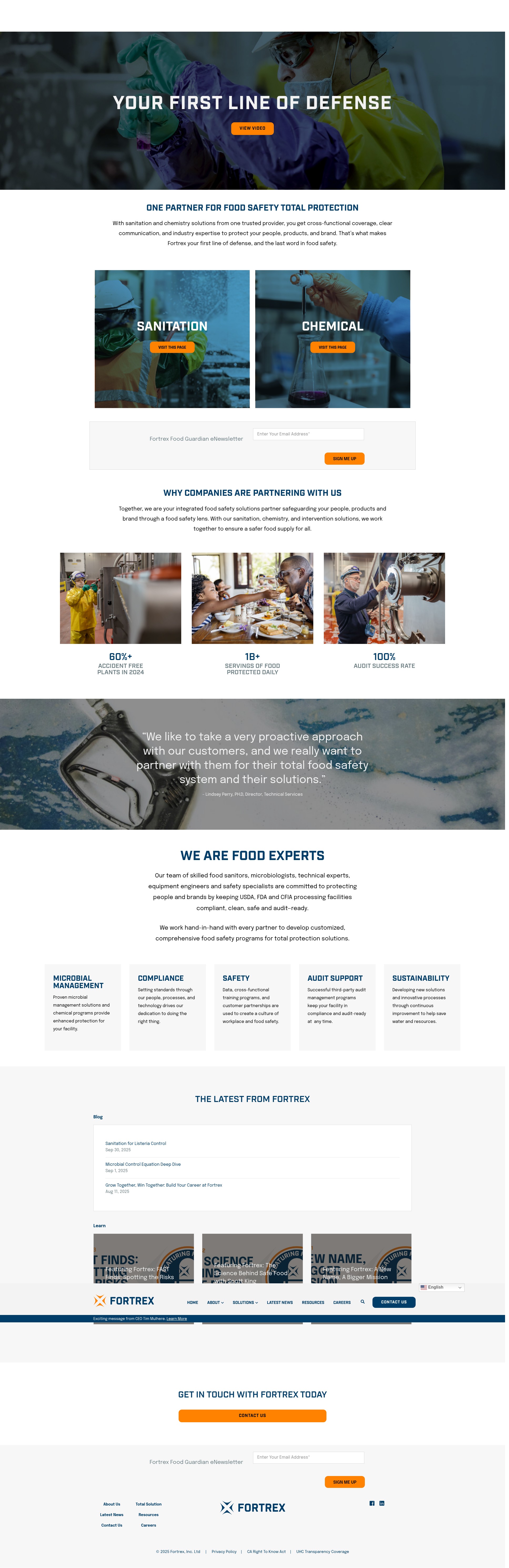 Screenshot of www.fortrexsolutions.com