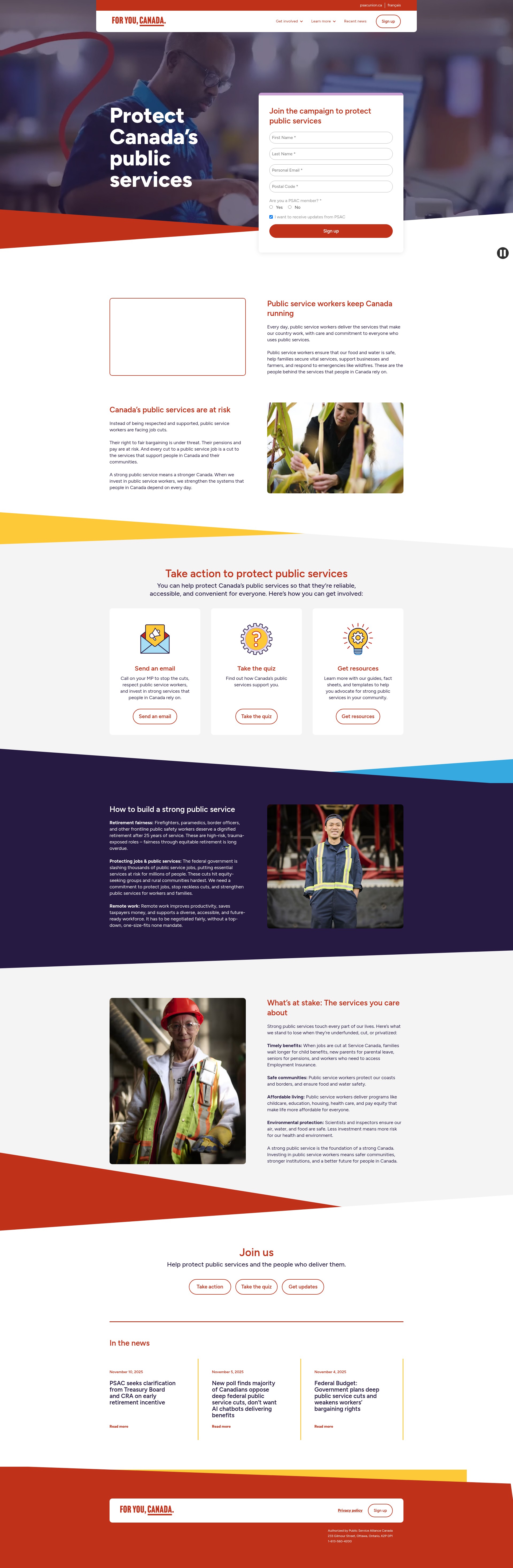 Screenshot of www.foryoucanada.ca
