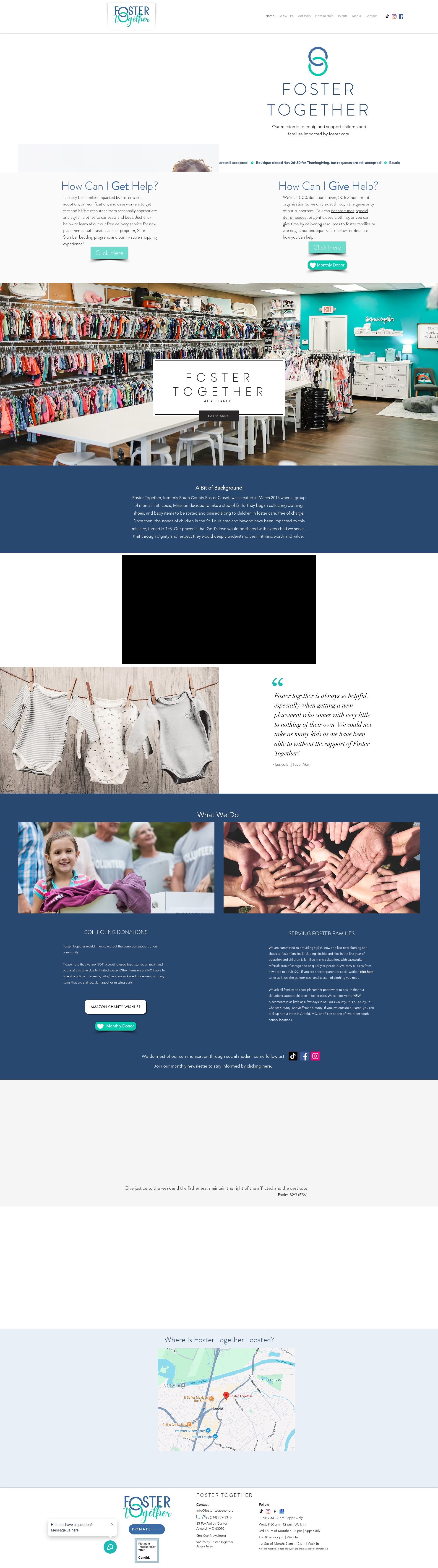 Screenshot of www.foster-together.org