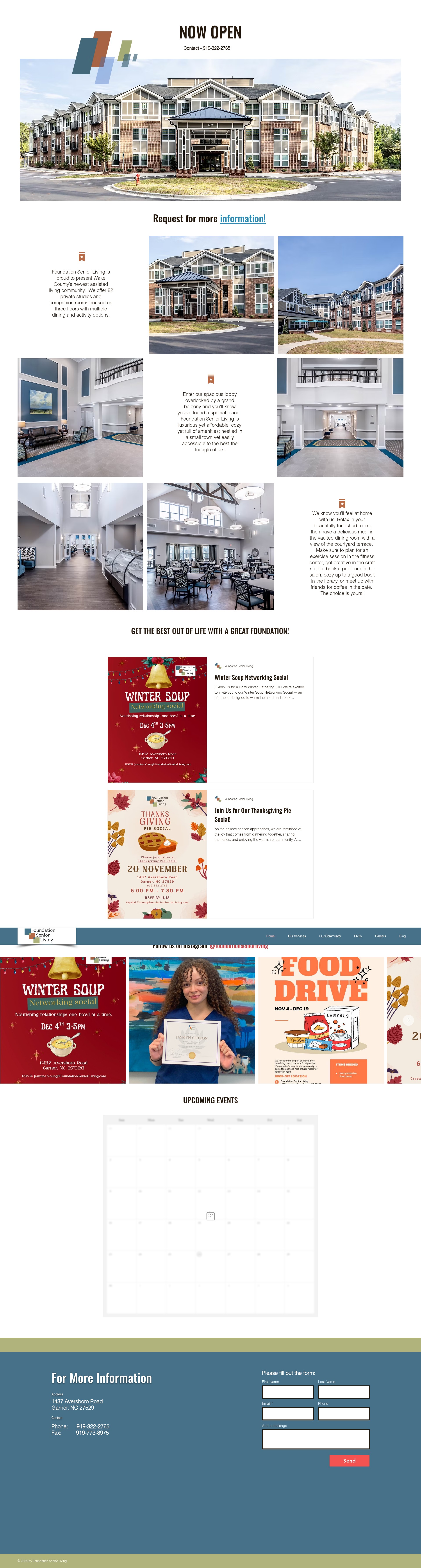 Screenshot of www.foundationseniorliving.com