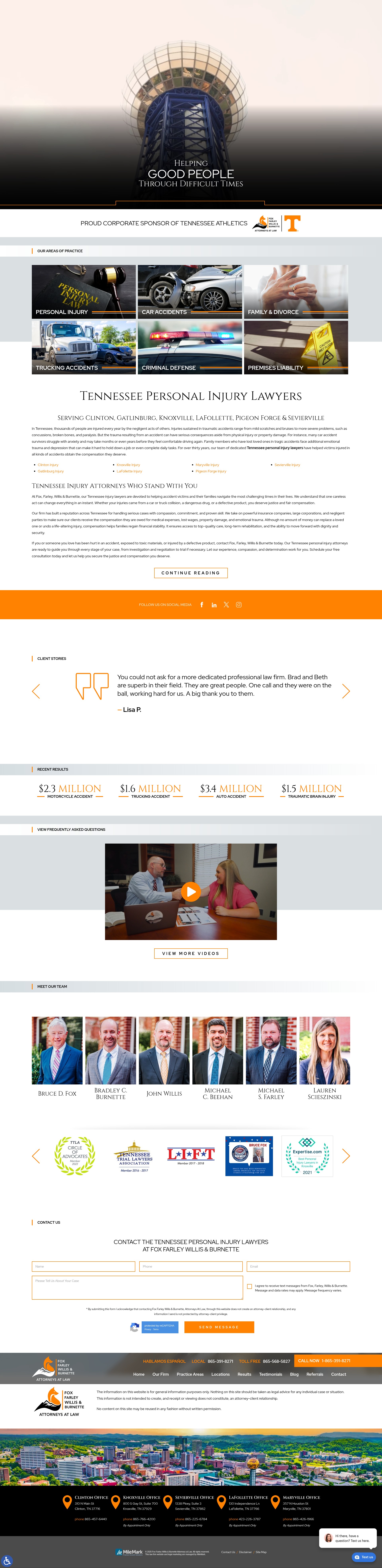 Screenshot of www.foxandfarleylaw.com