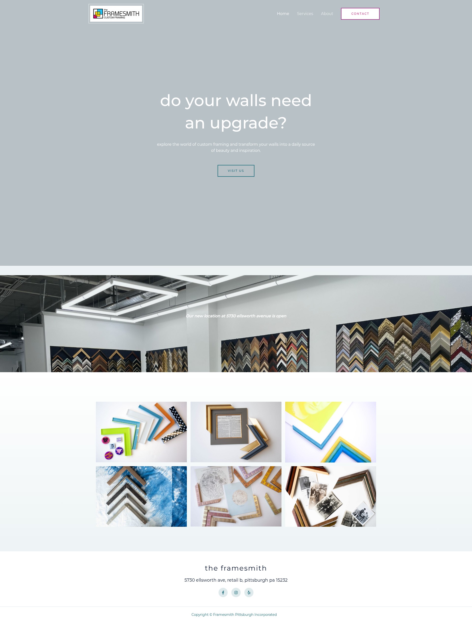 Screenshot of www.framesmith.com