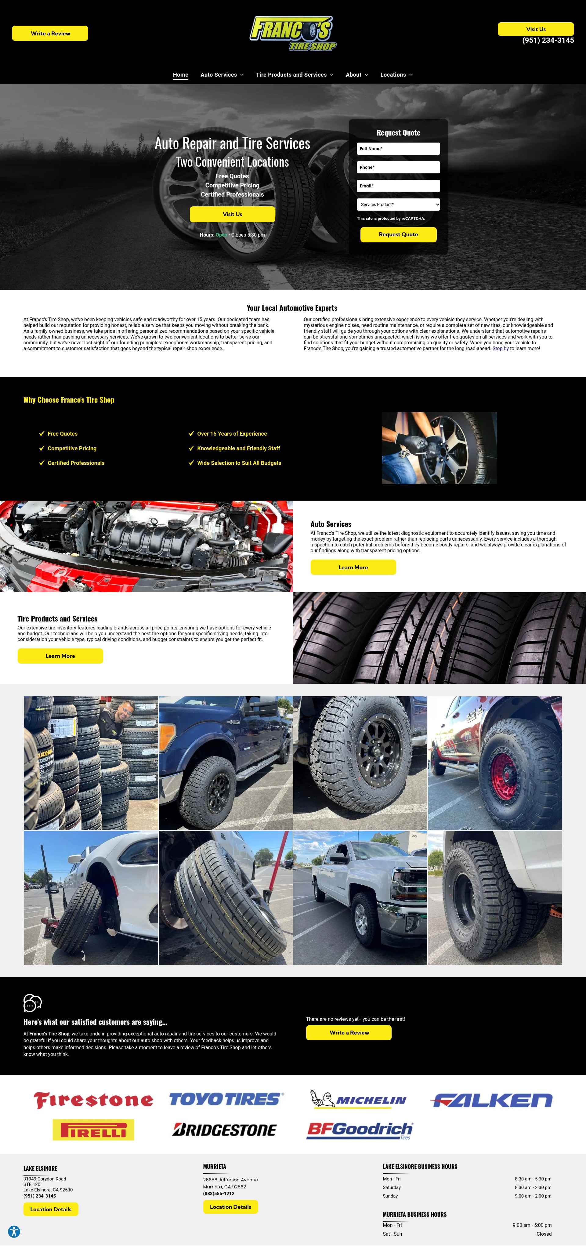 Screenshot of www.francostireshopmurrietaca.com