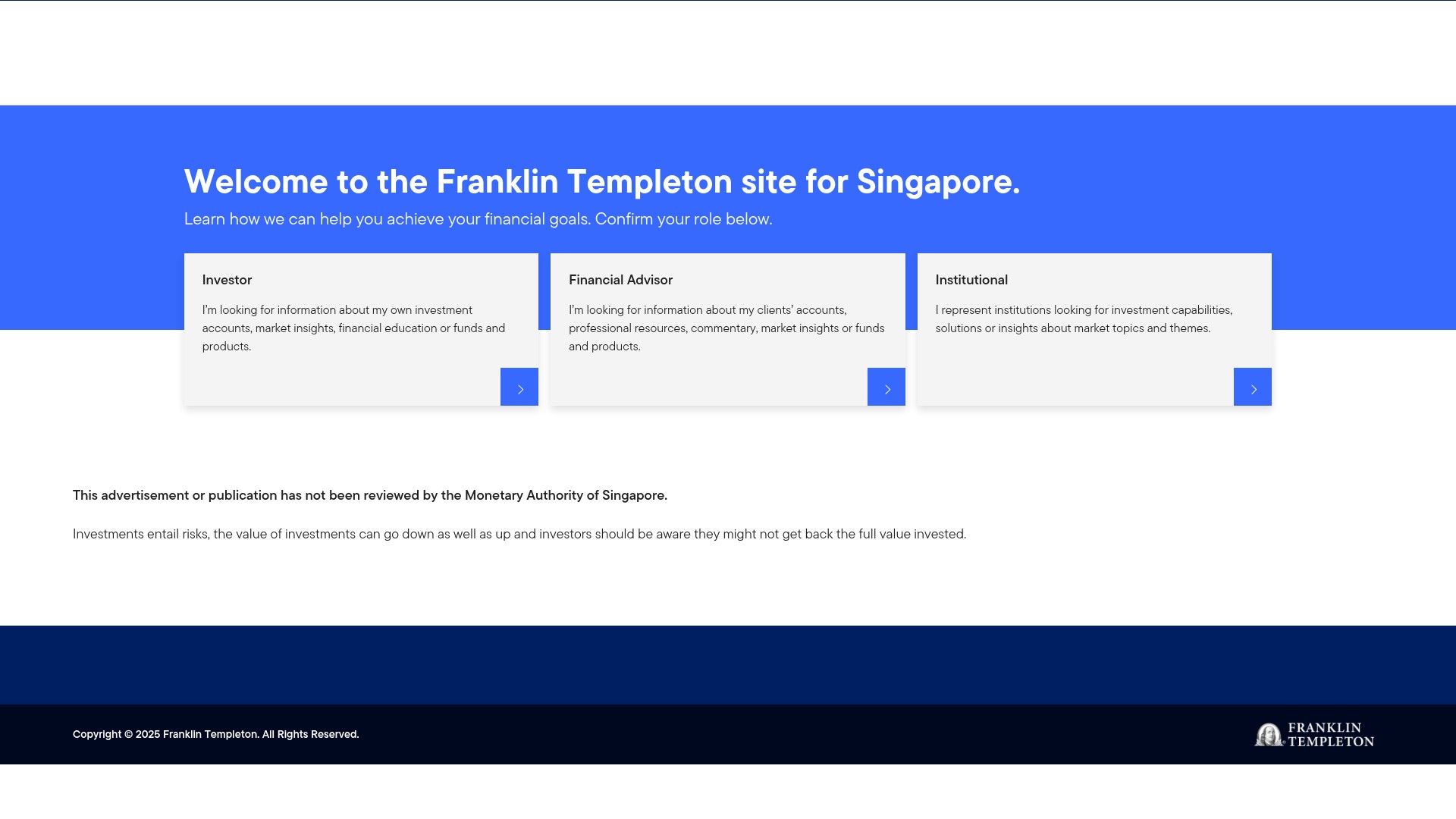 Screenshot of www.franklintempleton.com.sg