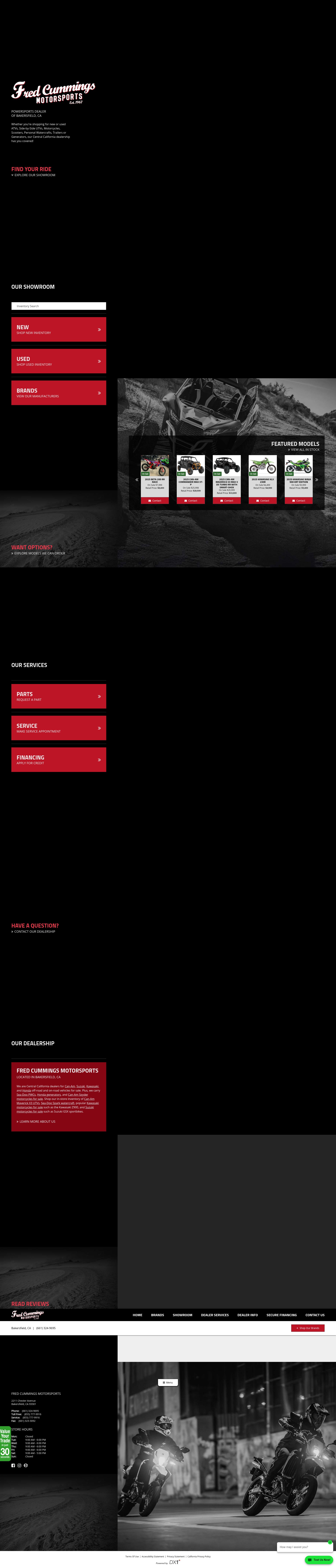 Screenshot of www.fredcummingsmotorsports.com