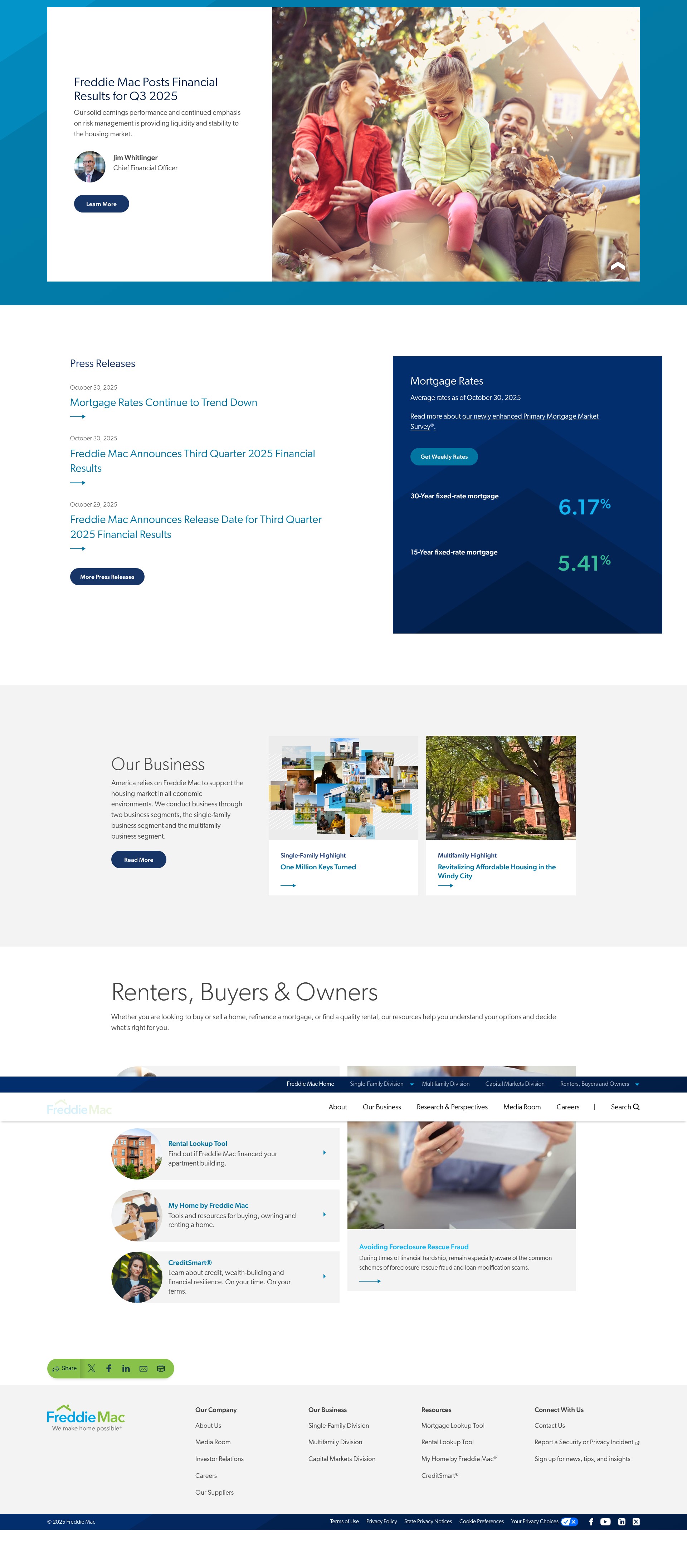 Screenshot of www.freddiemac.com
